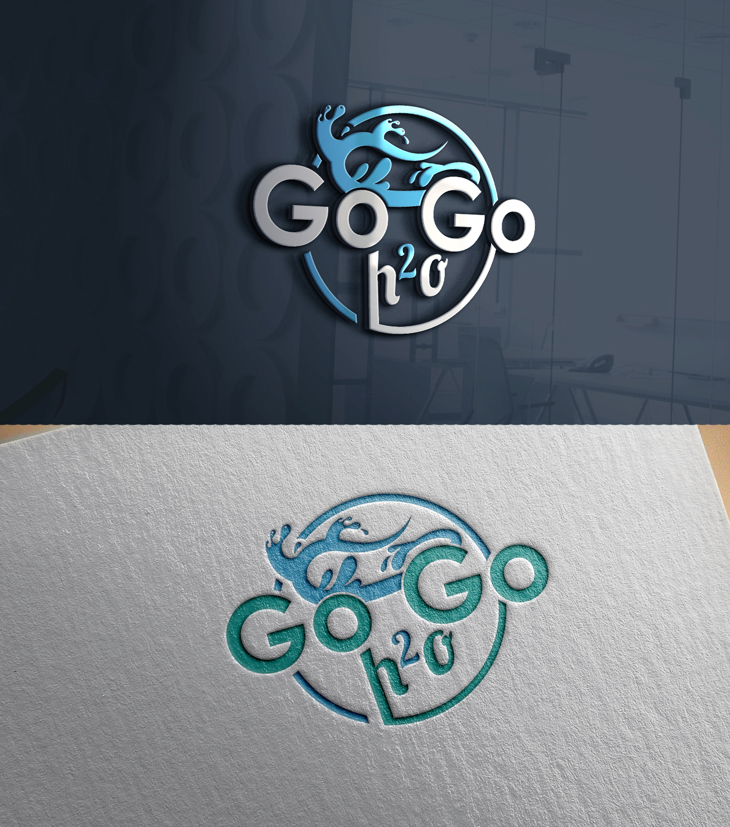 Logo Design by 24ksunny for Go Go H2O | Design #31485993