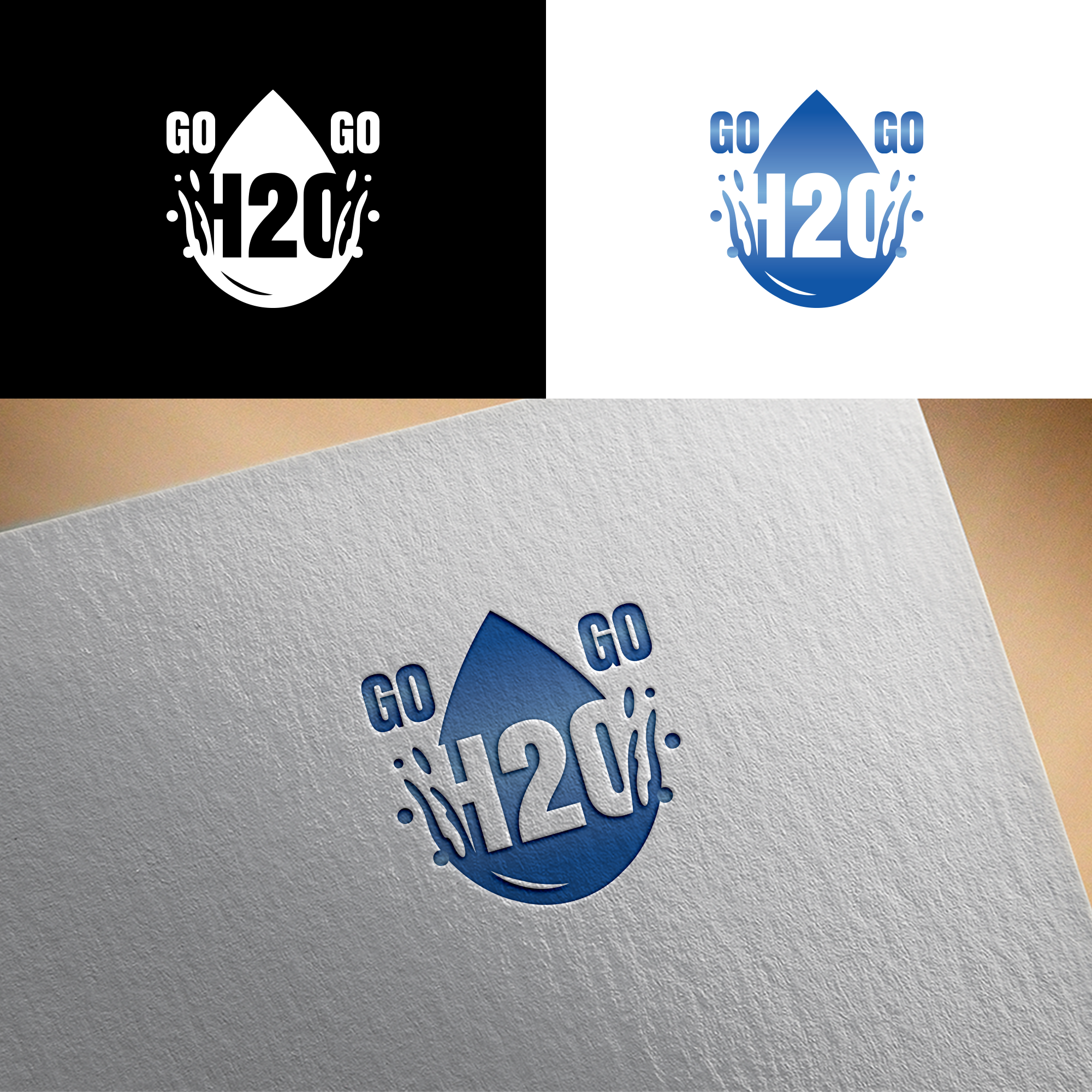 Logo Design by RA-bica for Go Go H2O | Design #31488081