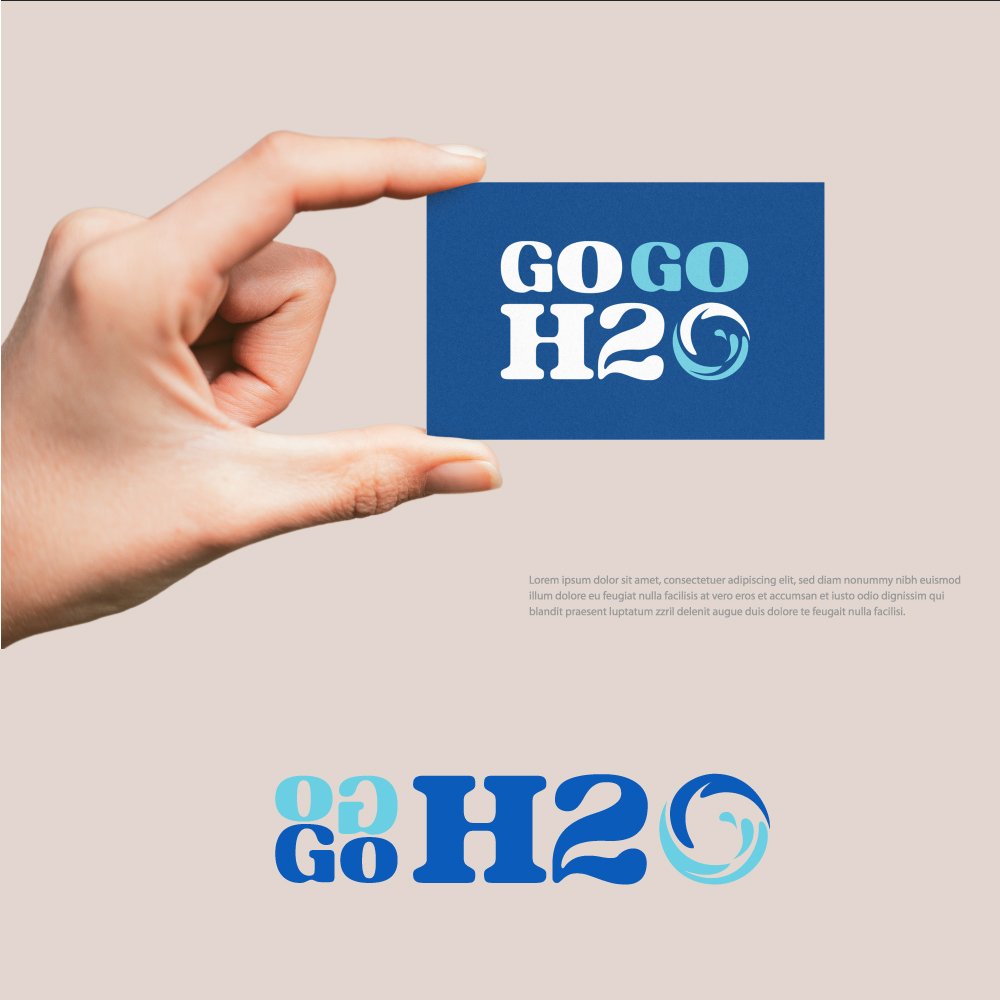 Logo Design by Mosa. Monira for Go Go H2O | Design #31488609