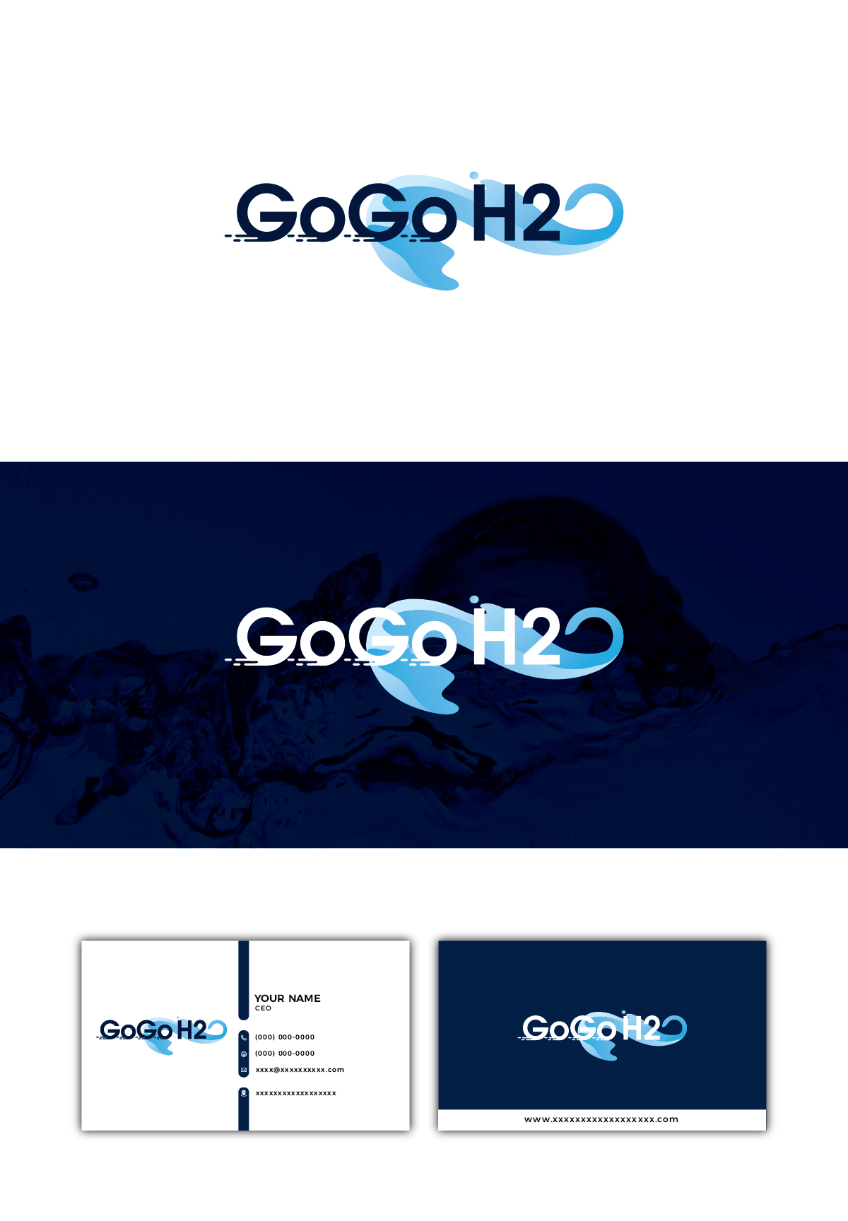 Logo Design by Deziners Zone for Go Go H2O | Design #31487622