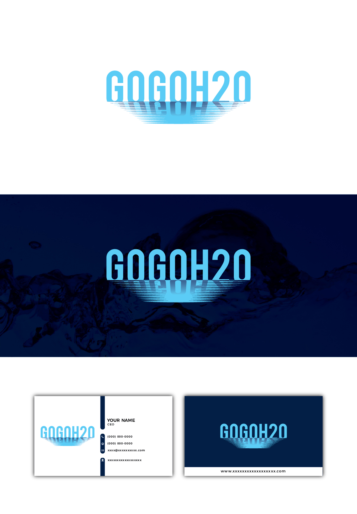 Logo Design by Deziners Zone for Go Go H2O | Design #31487623