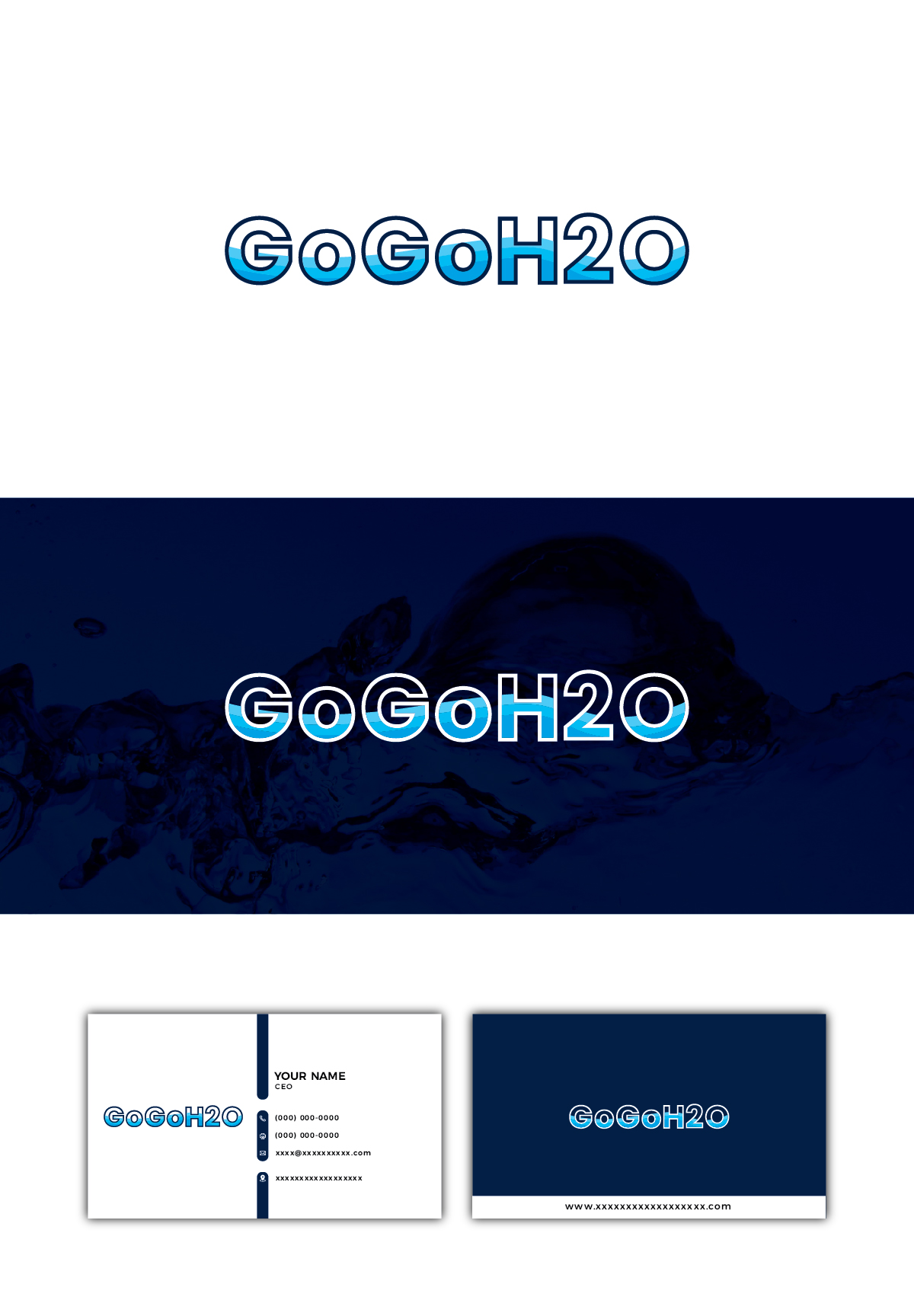 Logo Design by Deziners Zone for Go Go H2O | Design #31487627