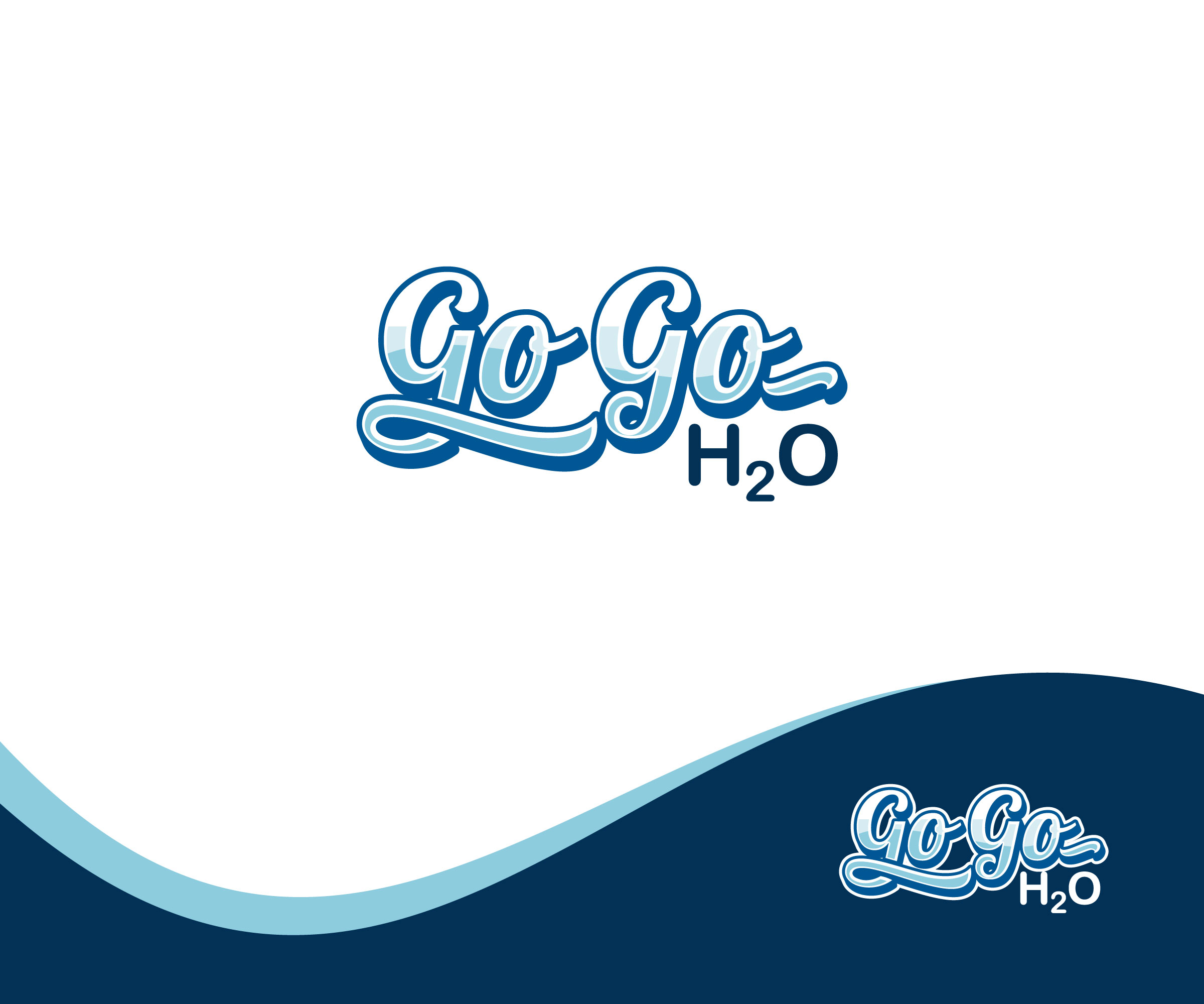 Logo Design by ecorokerz for Go Go H2O | Design #31486349