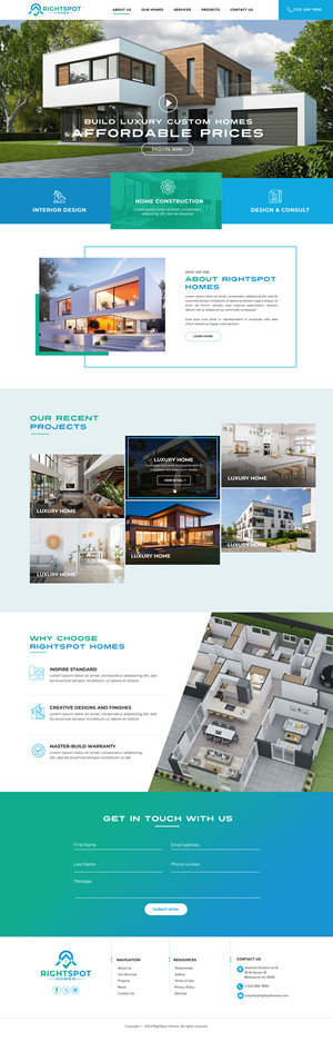 Web Design by Blue Sparrow for this project | Design: #31505090