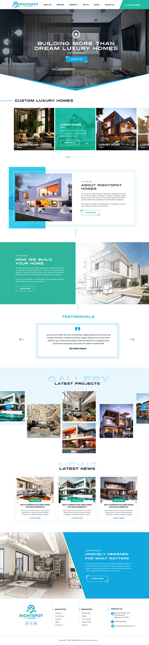 Web Design by Blue Sparrow for this project | Design: #31505091
