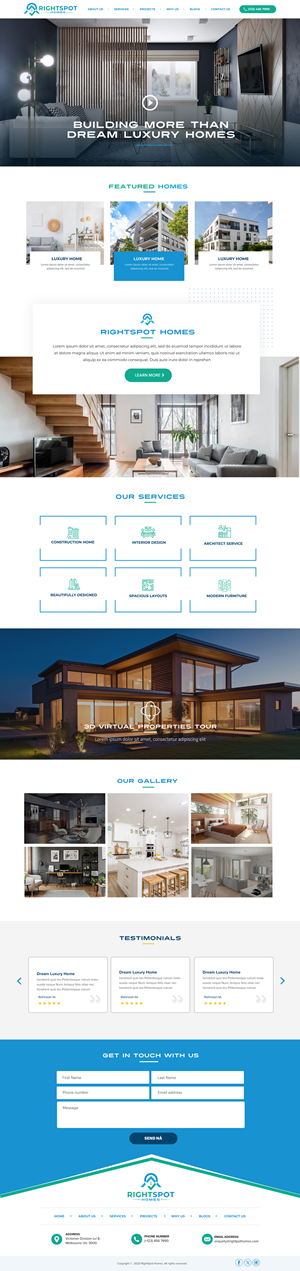 Web Design by Blue Sparrow for this project | Design: #31505092