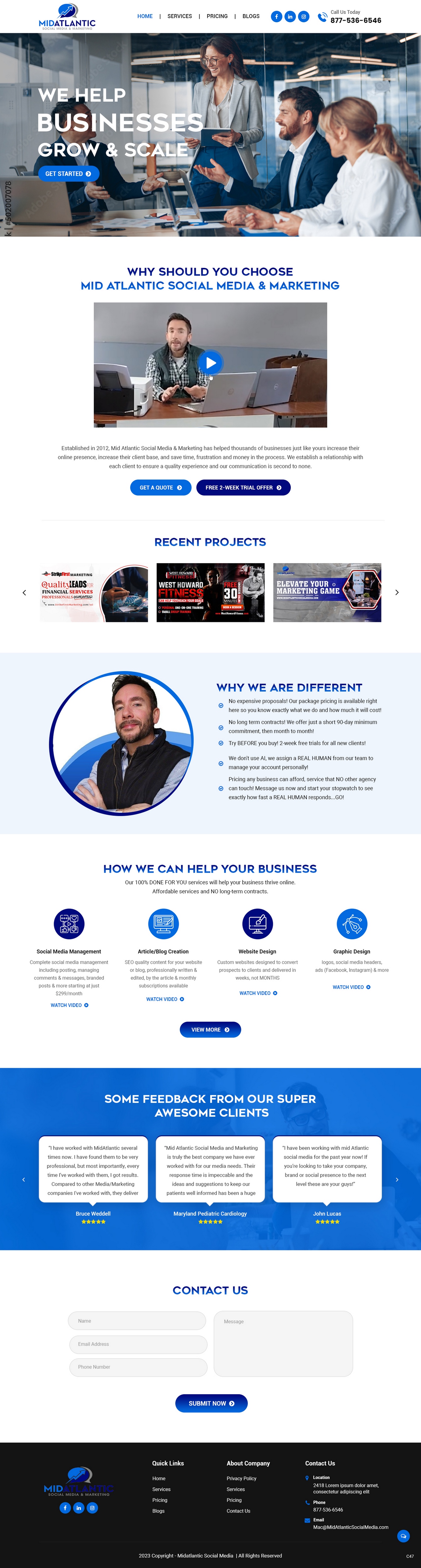 Design de Page d'Accueil par pb pour Mac Cassity Enterprises | Design #31512723