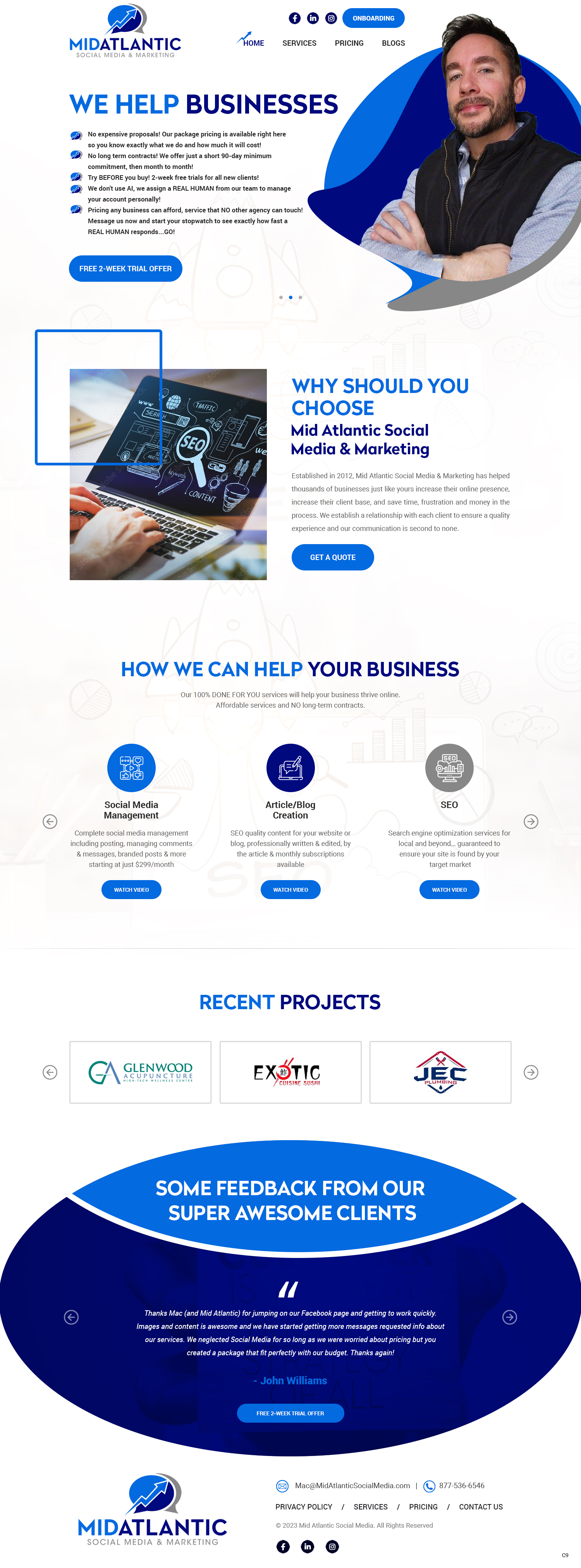 Design de Page d'Accueil par pb pour Mac Cassity Enterprises | Design #31512725