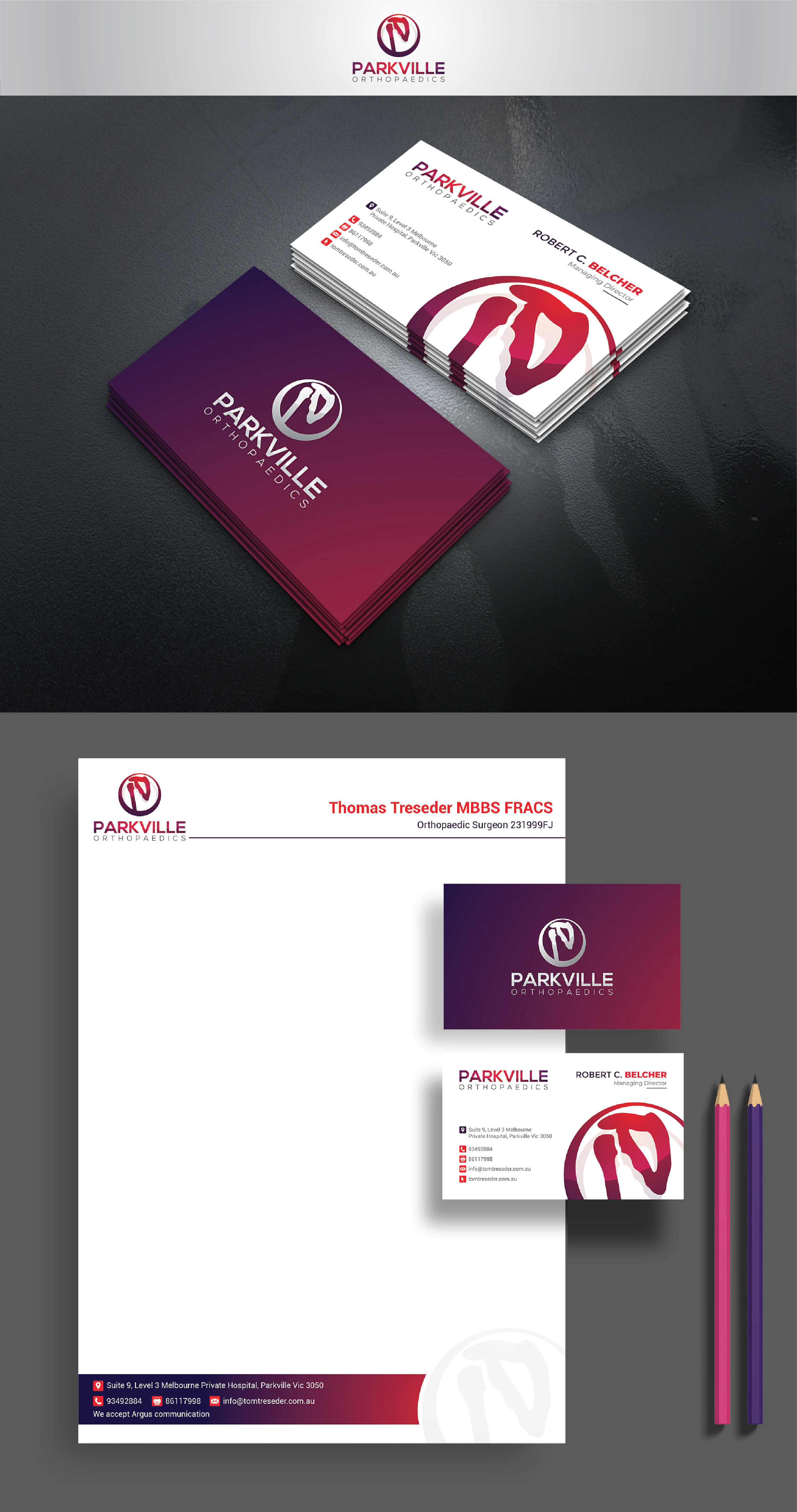 Design En-Tête par artbitin pour Thomas D.E.Treseder MBBS FRACS (Ortho) | Design #31511205