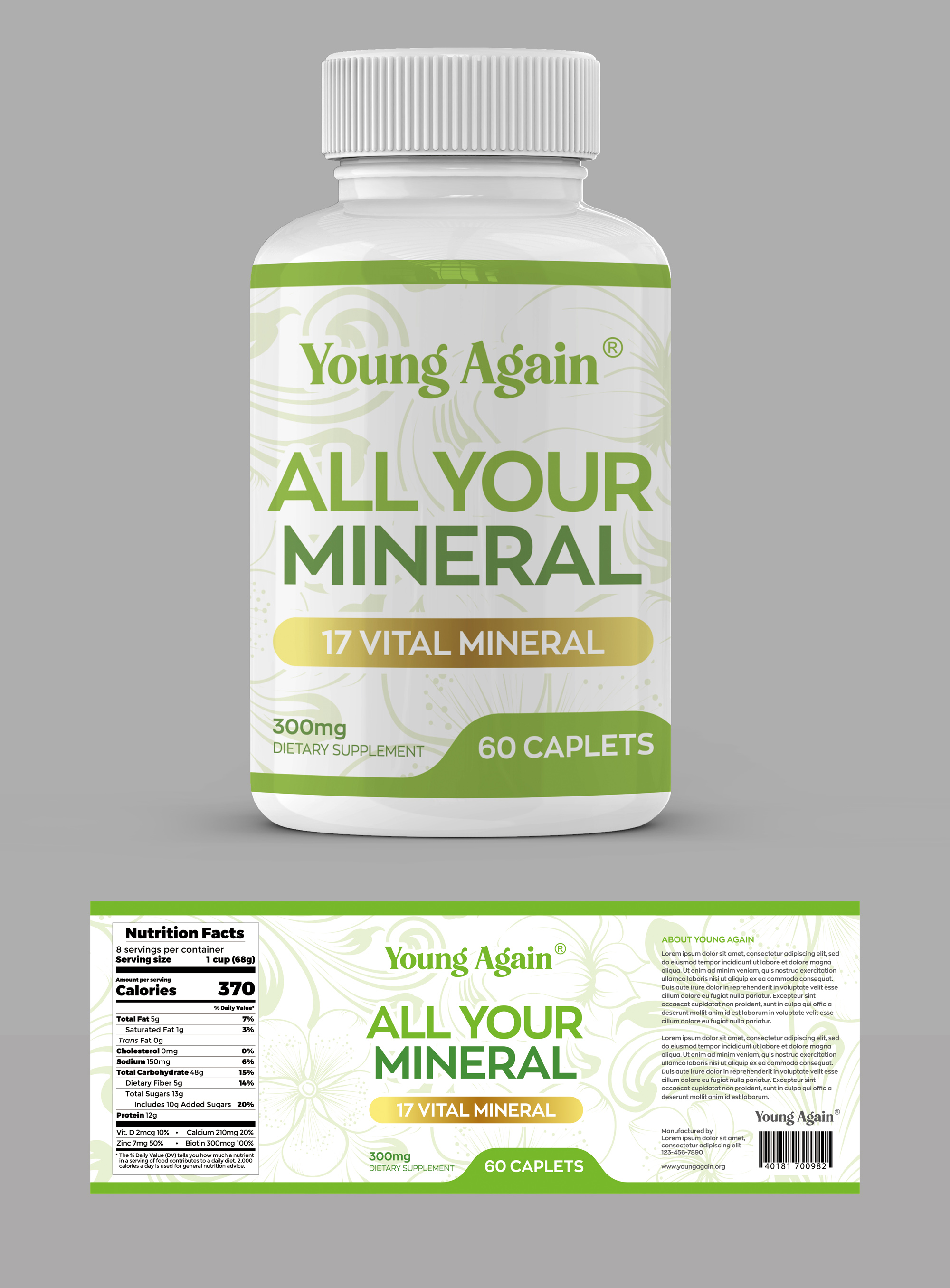Label Design by Dzhafir for Young Again | Design #31505664