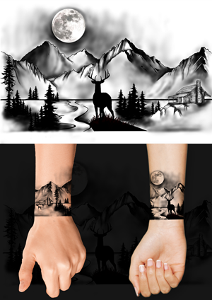 Arm Mountain Scene