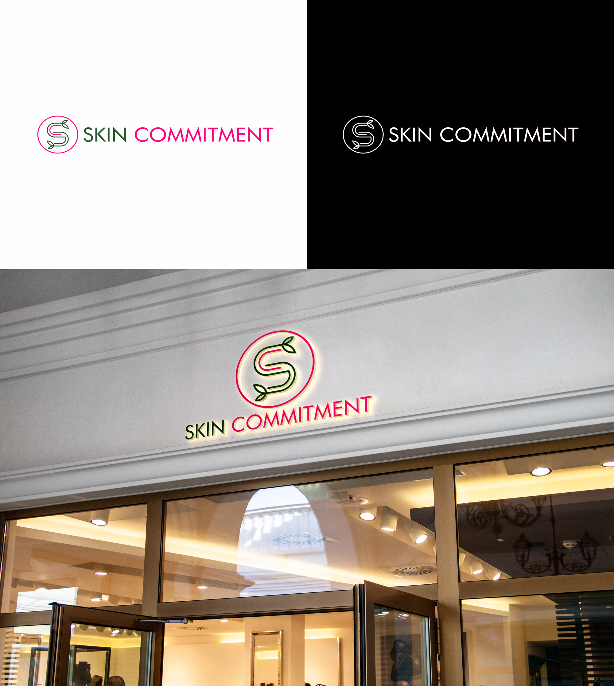 Logo Design by RA-bica for skin commitment | Design #31516369