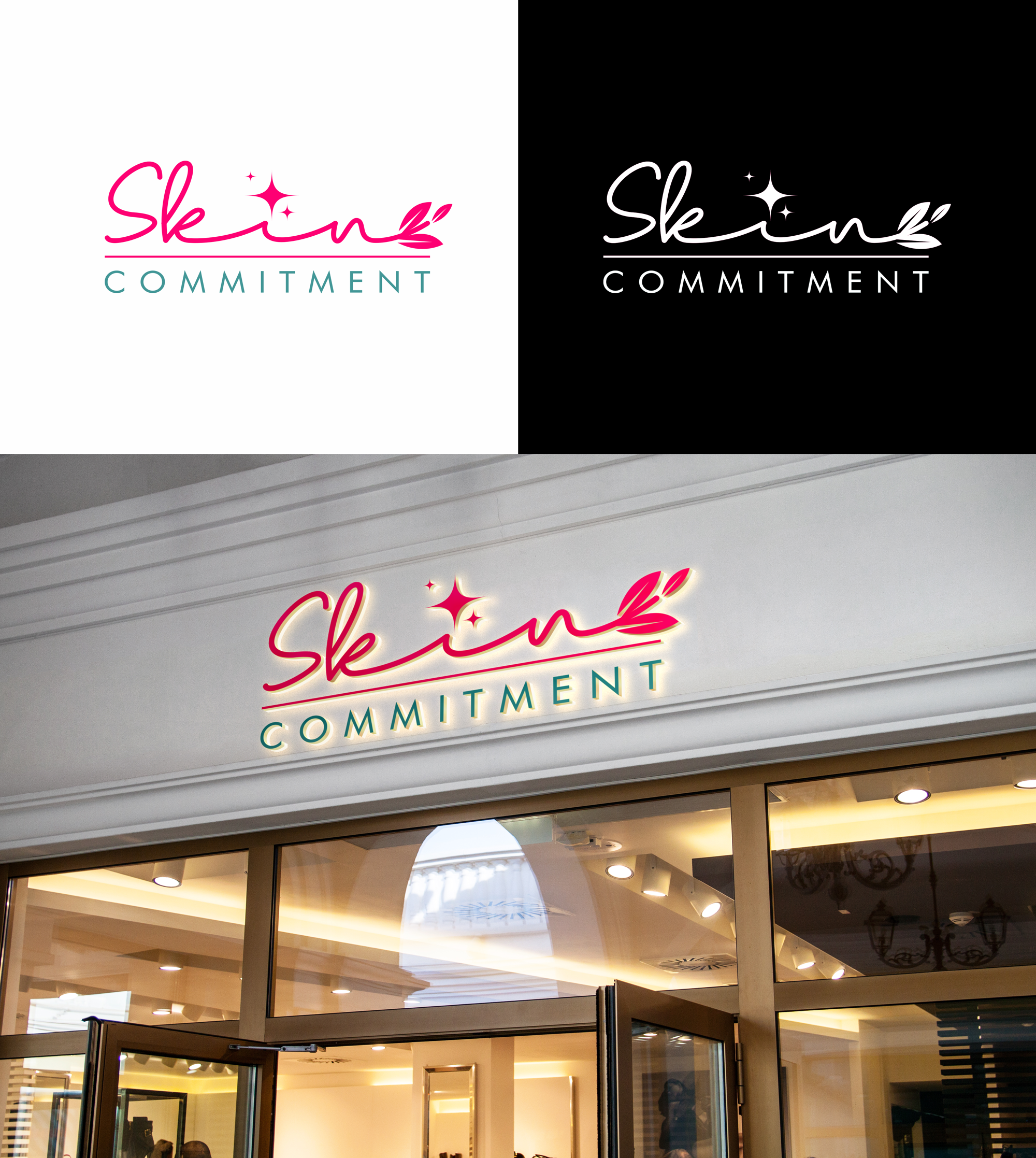 Logo Design by RA-bica for skin commitment | Design #31516372