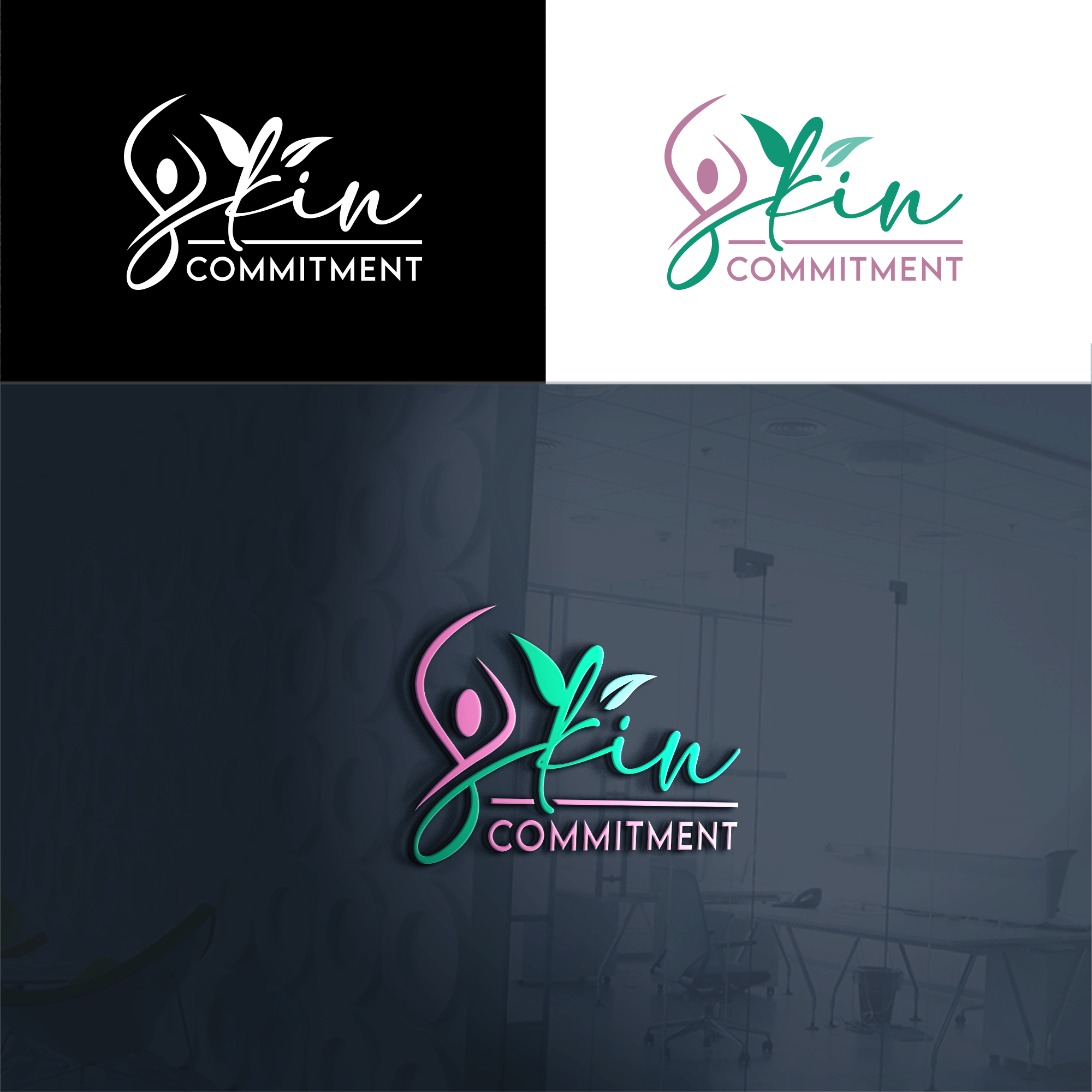 Logo Design by RA-bica for skin commitment | Design #31516375