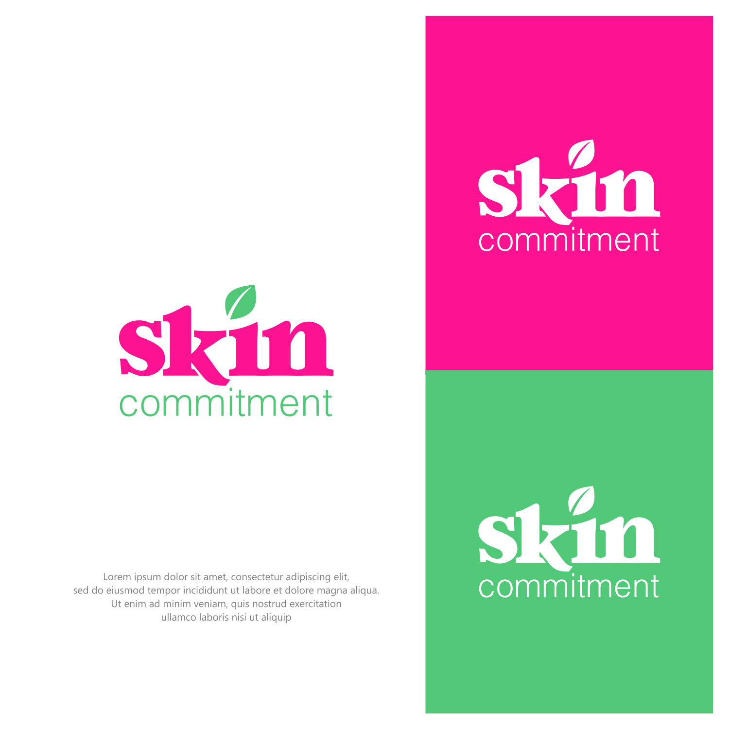 Logo Design by ThiagoB for skin commitment | Design #31513789