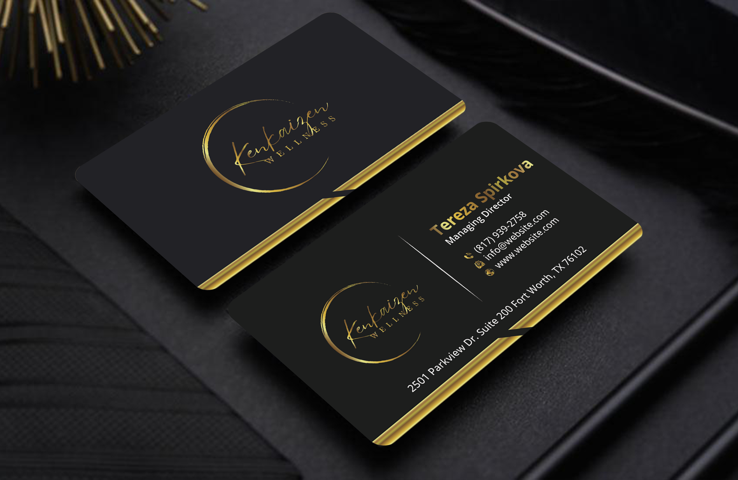Visitenkarten-Design von DesignerShahadat für KenKaizen Wellness | Design #31530198