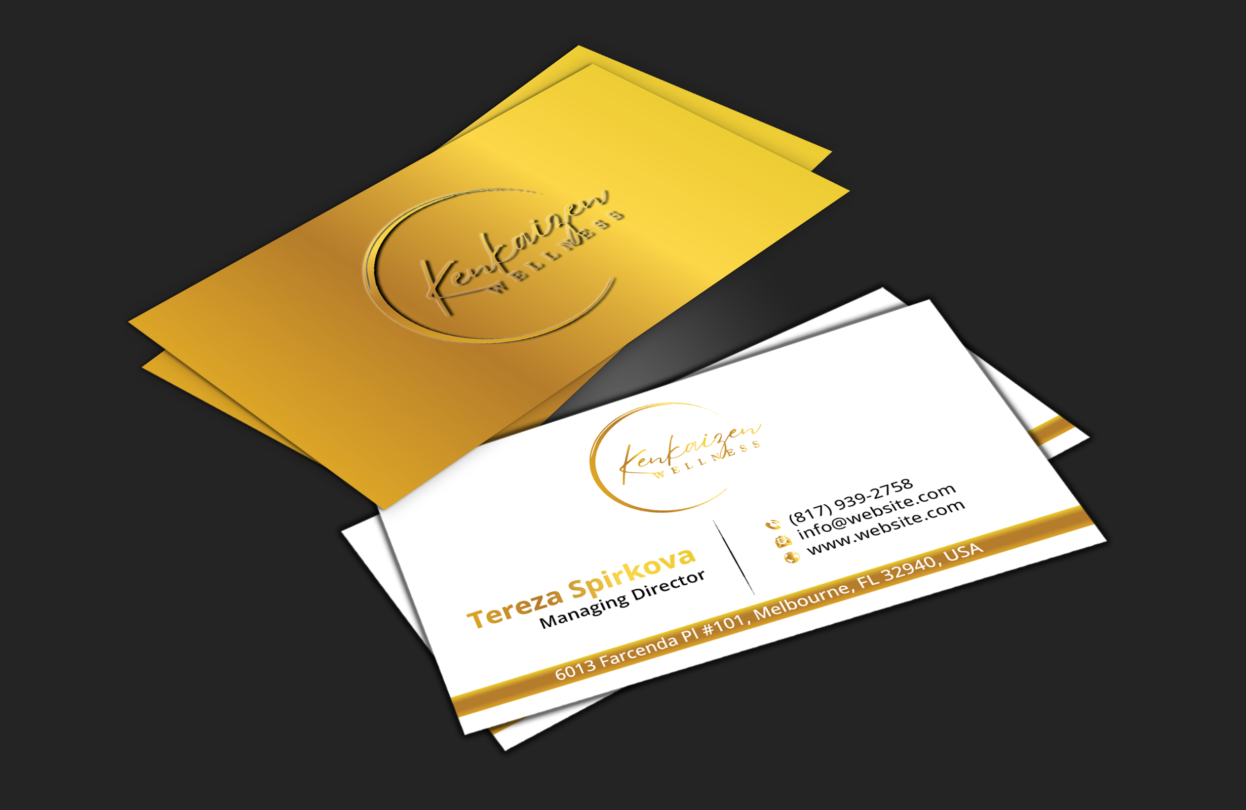 Business Card Design by DesignerShahadat for KenKaizen Wellness | Design #31530215