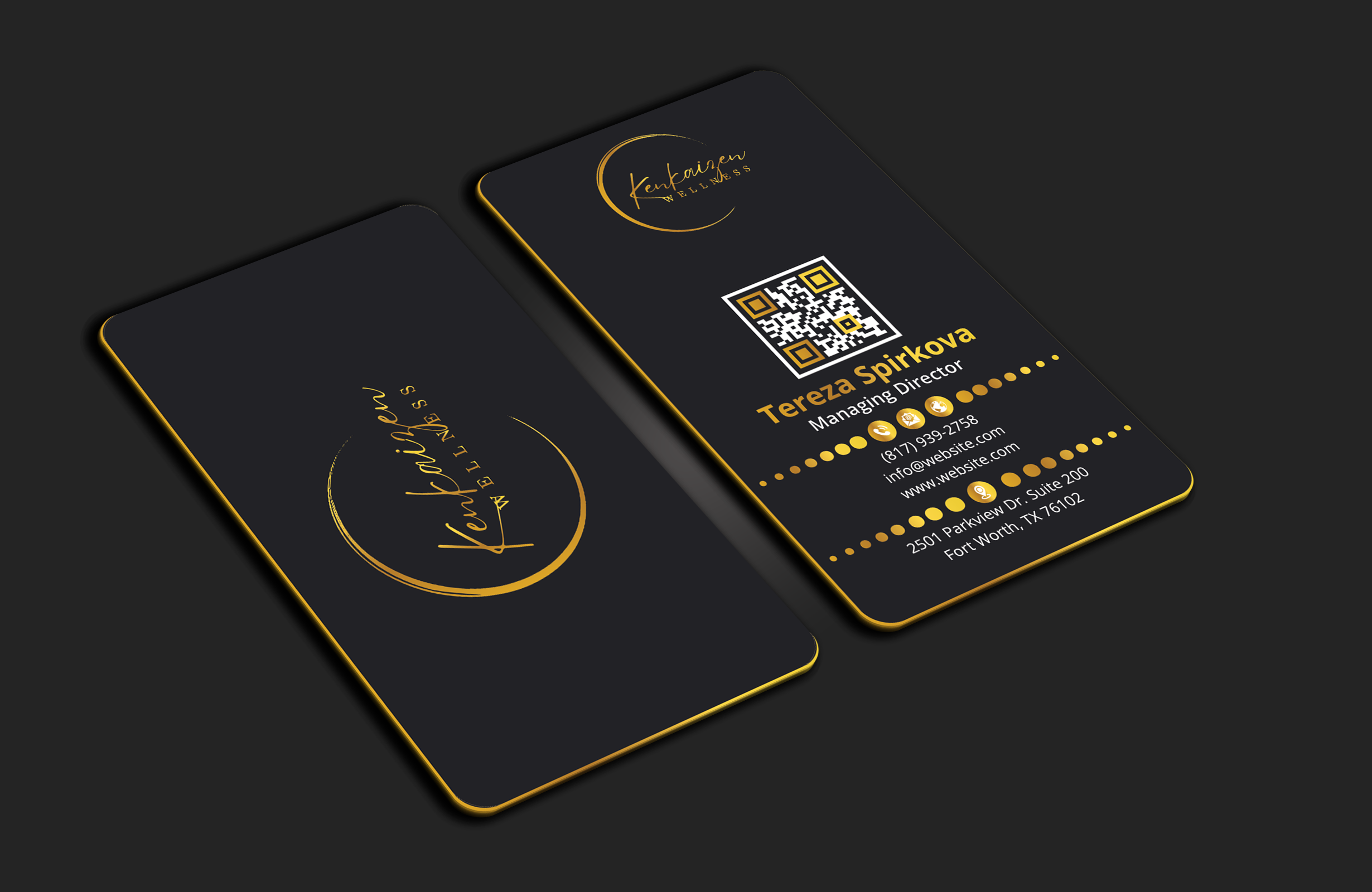 Business Card Design by DesignerShahadat for KenKaizen Wellness | Design #31530657