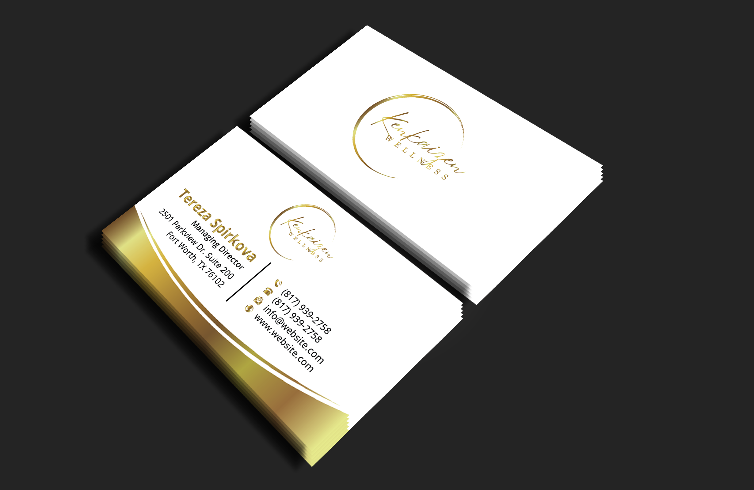 Business Card Design by DesignerShahadat for KenKaizen Wellness | Design #31532055