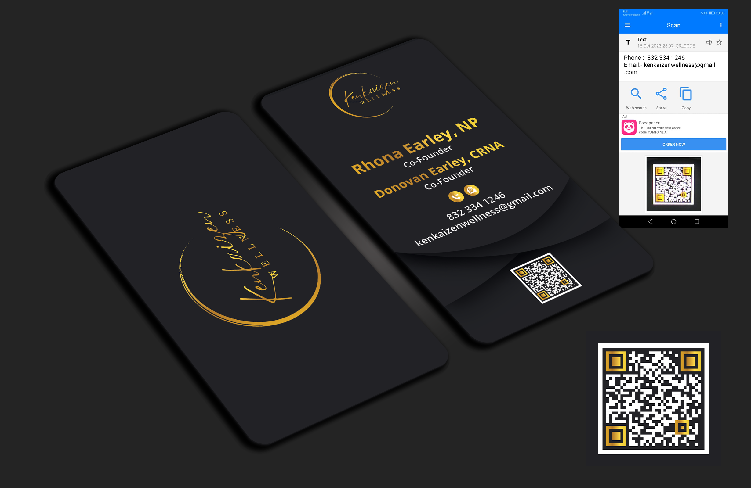 Business Card Design by DesignerShahadat for KenKaizen Wellness | Design #31538064