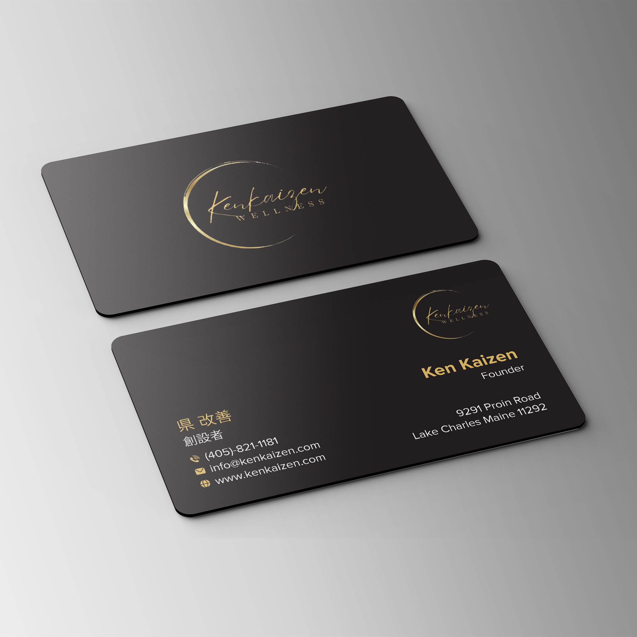 Business Card Design by Bikash Das for KenKaizen Wellness | Design #31526321