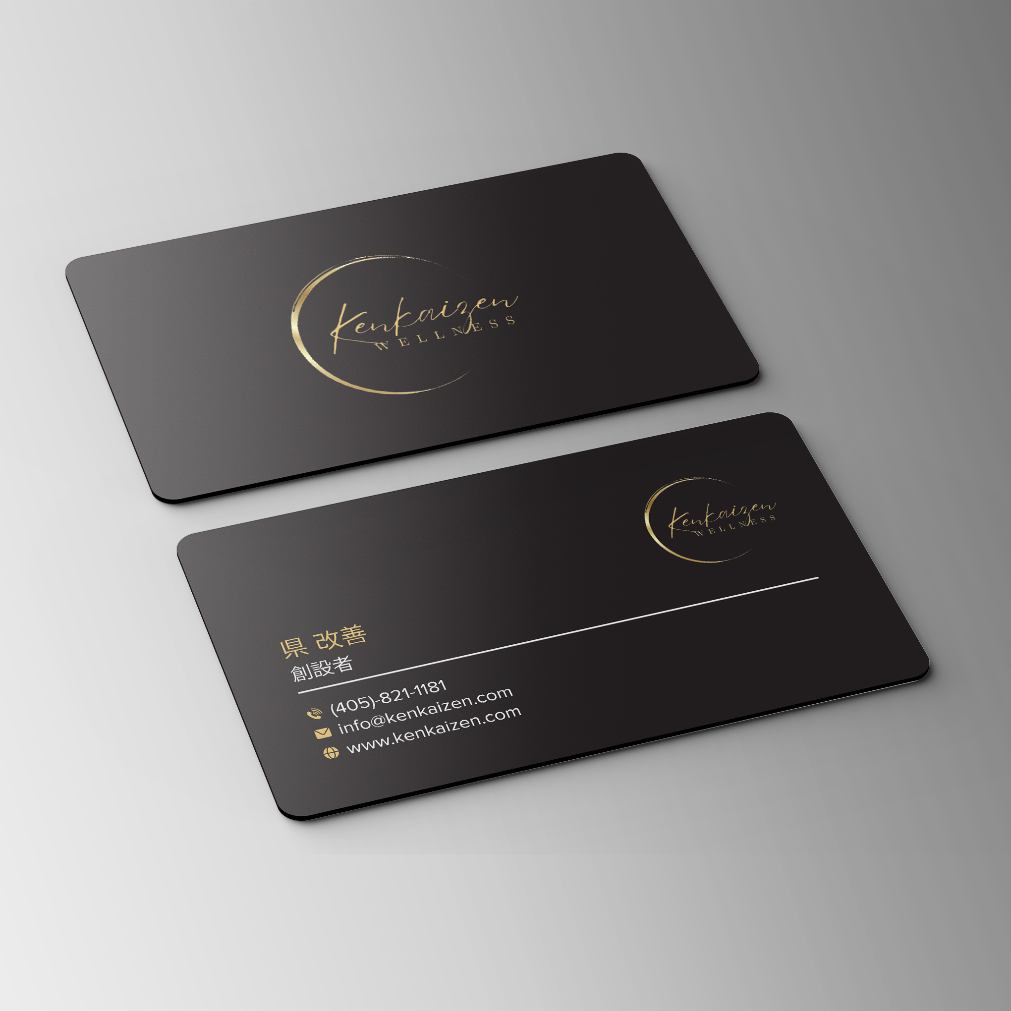 Business Card Design by Bikash Das for KenKaizen Wellness | Design #31526411
