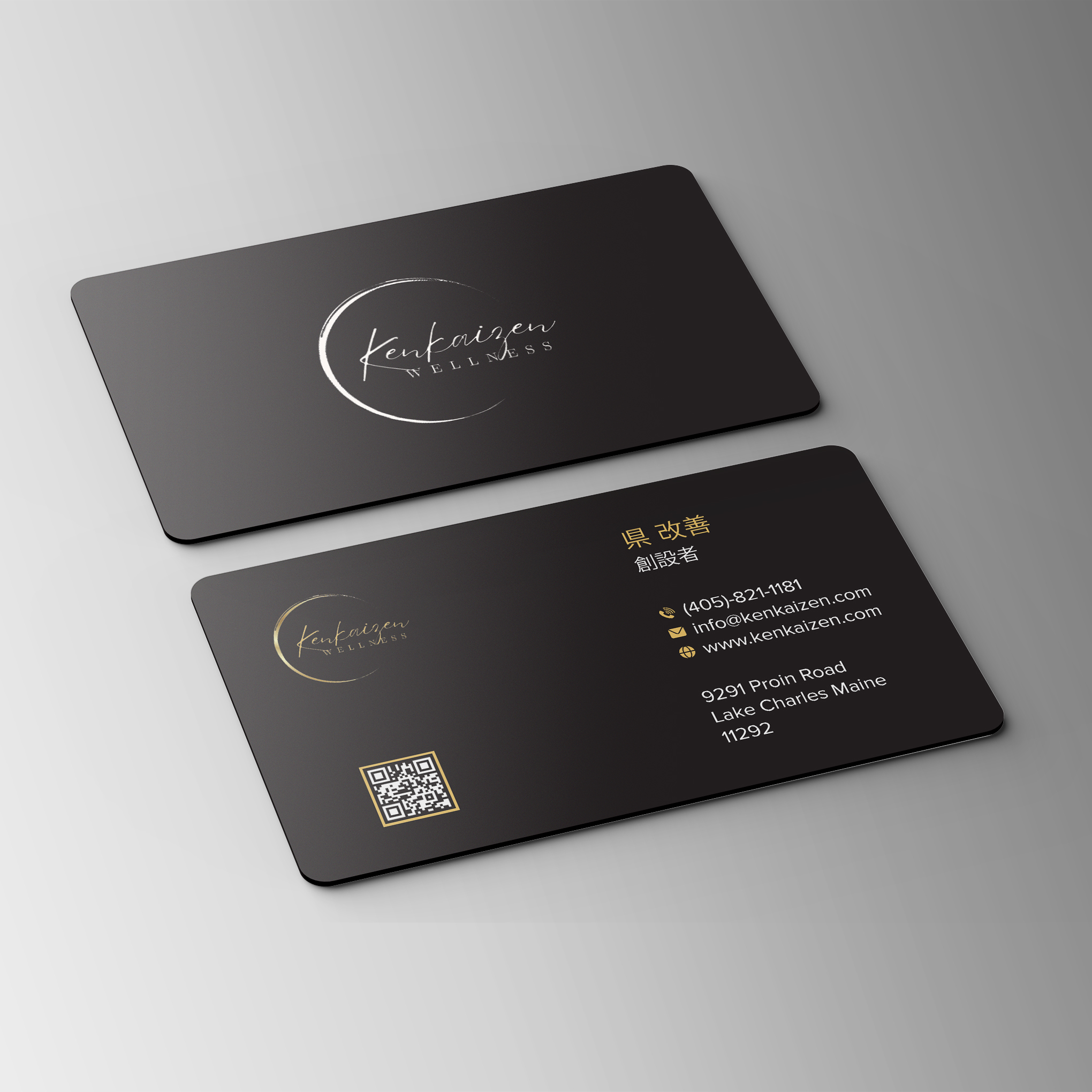 Business Card Design by Bikash Das for KenKaizen Wellness | Design #31526558