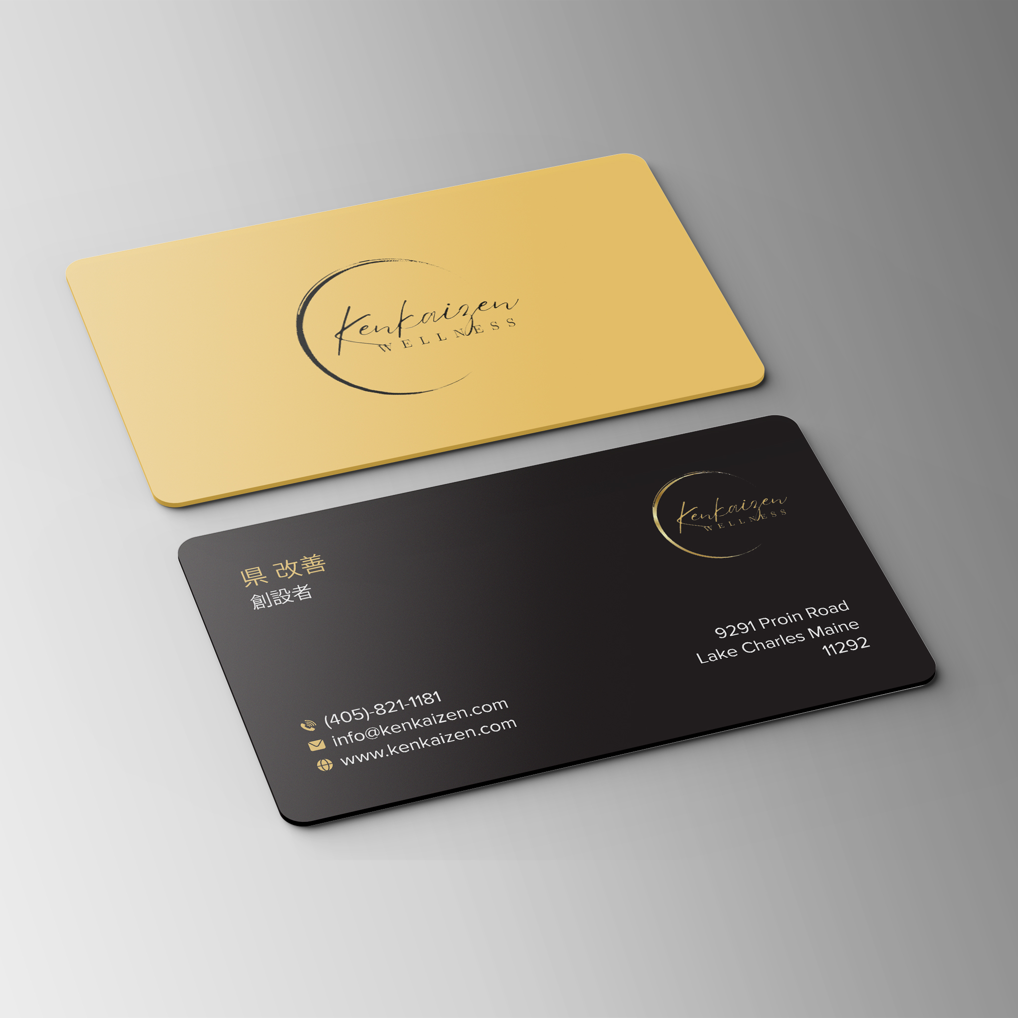 Business Card Design by Bikash Das for KenKaizen Wellness | Design #31526682