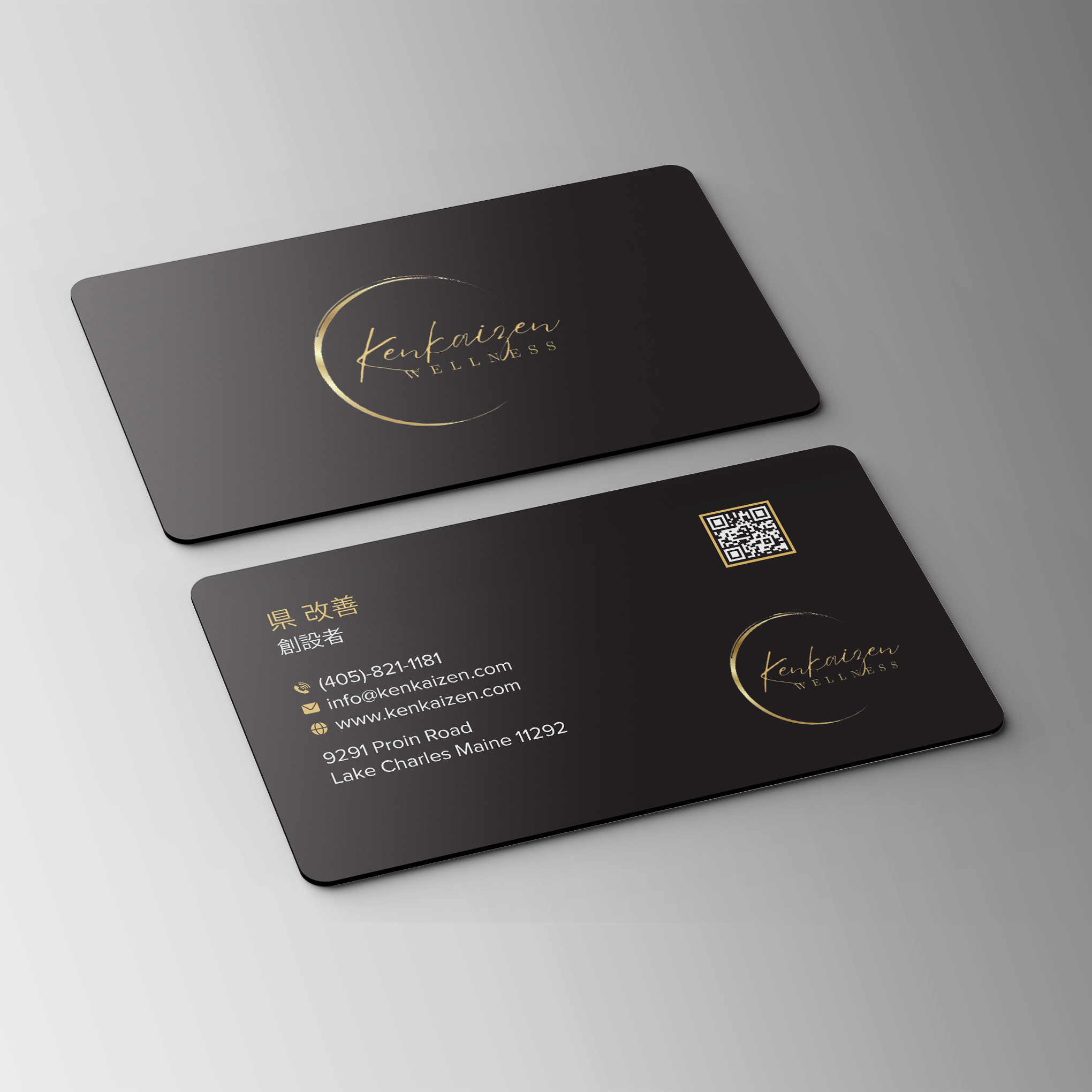 Business Card Design by Bikash Das for KenKaizen Wellness | Design #31526766