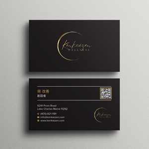 Business Card Design by Bikash Das for KenKaizen Wellness | Design: #31528063