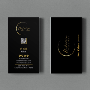 Business Card Design by Bikash Das for KenKaizen Wellness | Design: #31528175