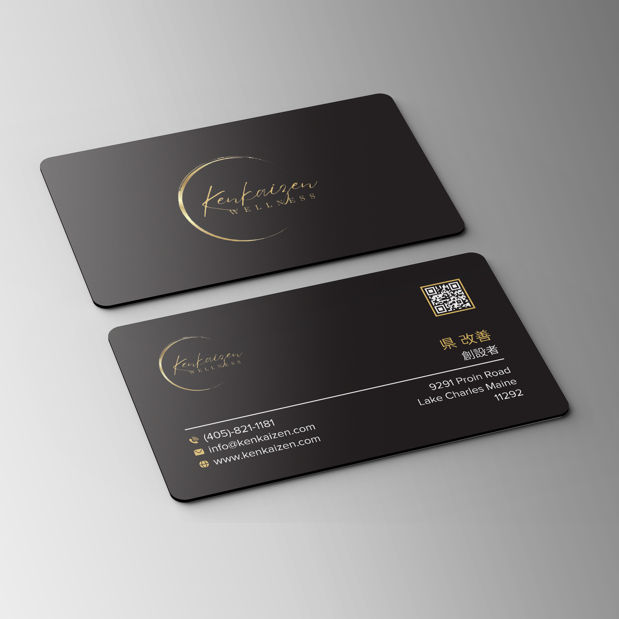 Business Card Design by Bikash Das for KenKaizen Wellness | Design #31528689