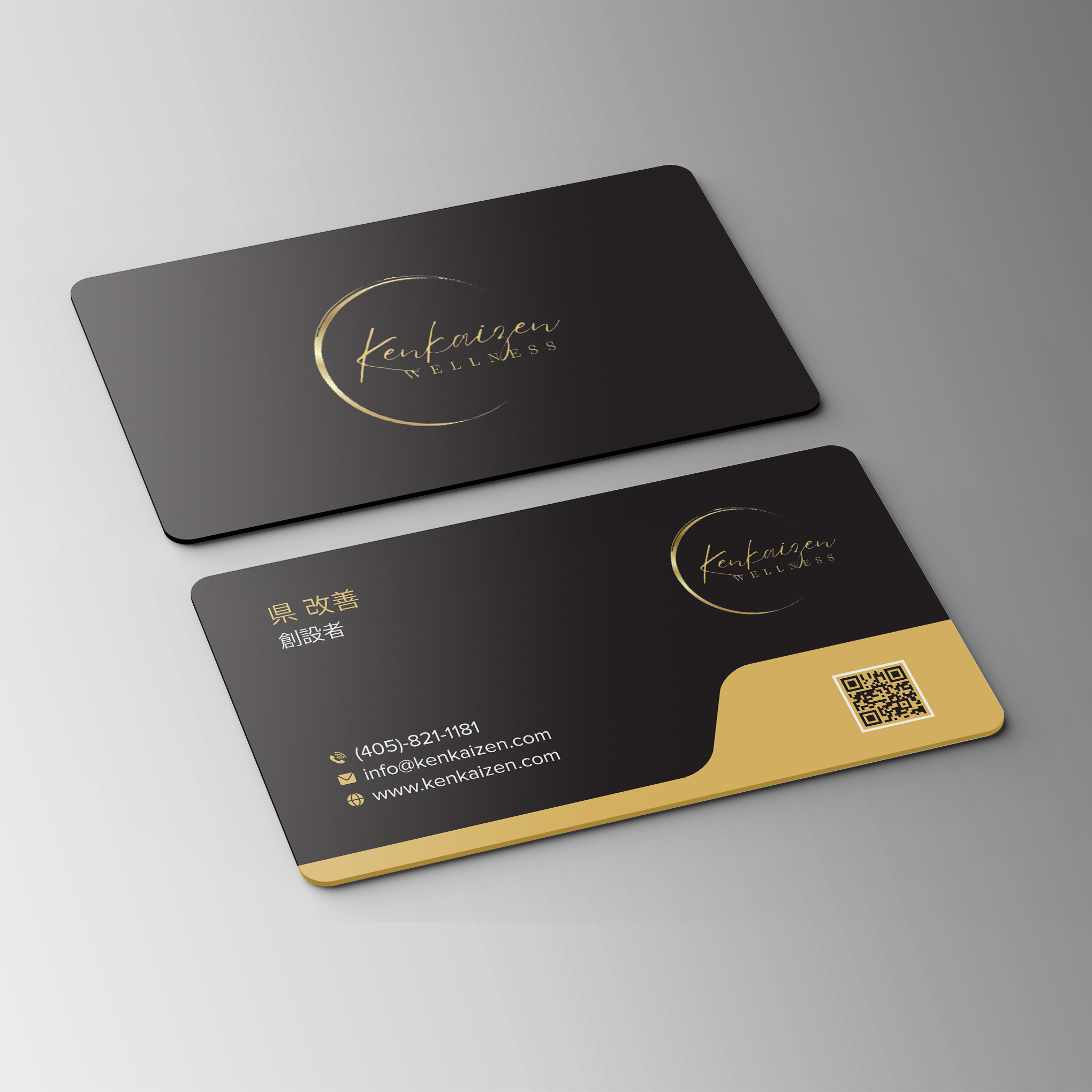 Business Card Design by Bikash Das for KenKaizen Wellness | Design #31528959