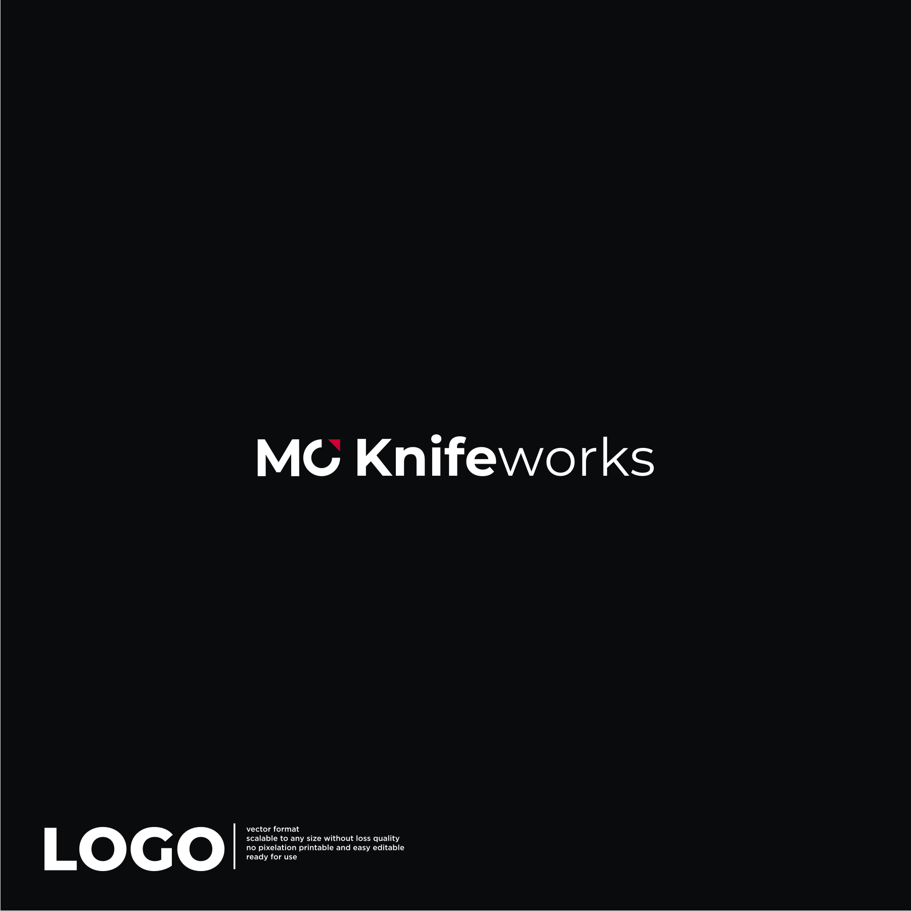 Diseño de Logo por aquila© para M.C. Knifeworks | Diseño #31571871