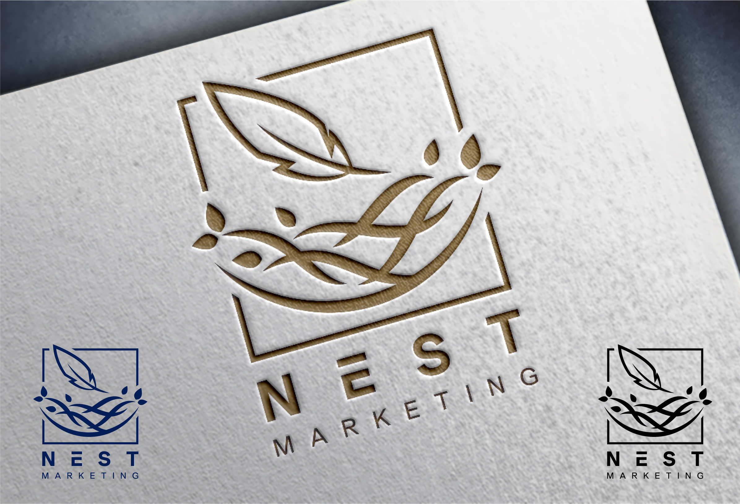 Logo Design by John Mark Arts for Nest Marketing | Design #31533046