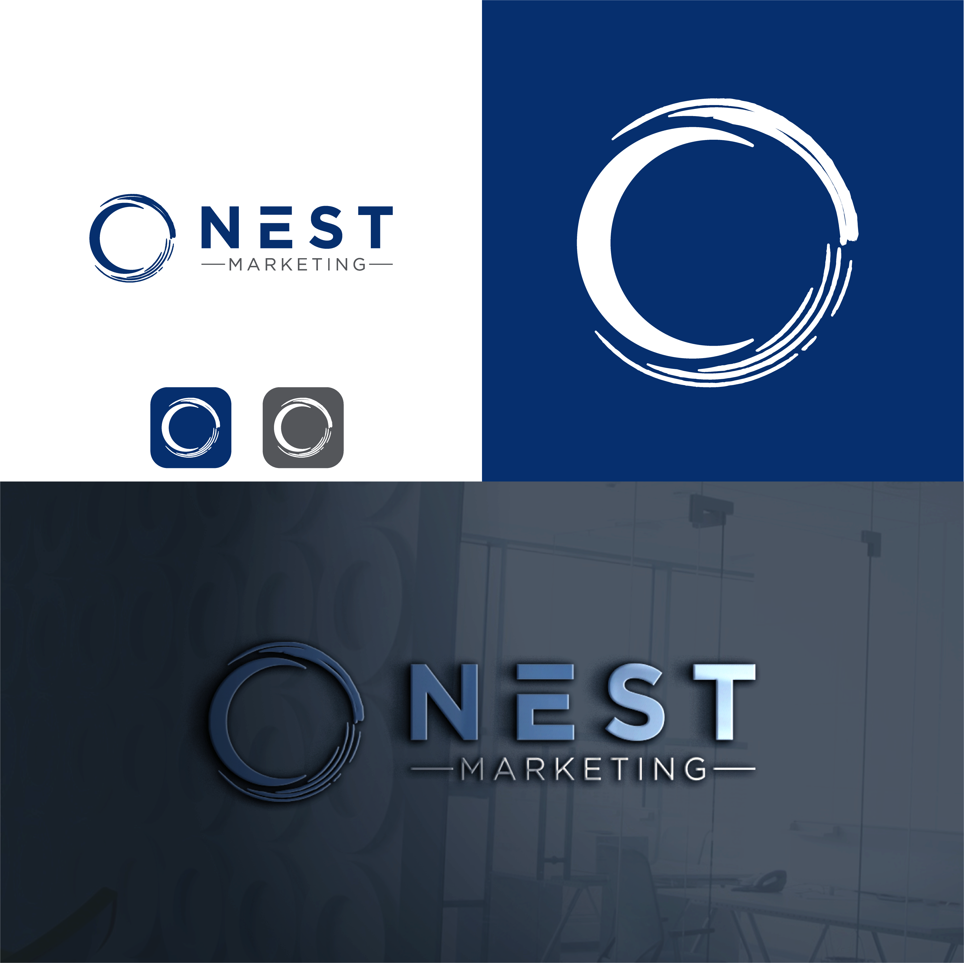 Diseño de Logo por The Lion Studios para Nest Marketing | Diseño #31528891