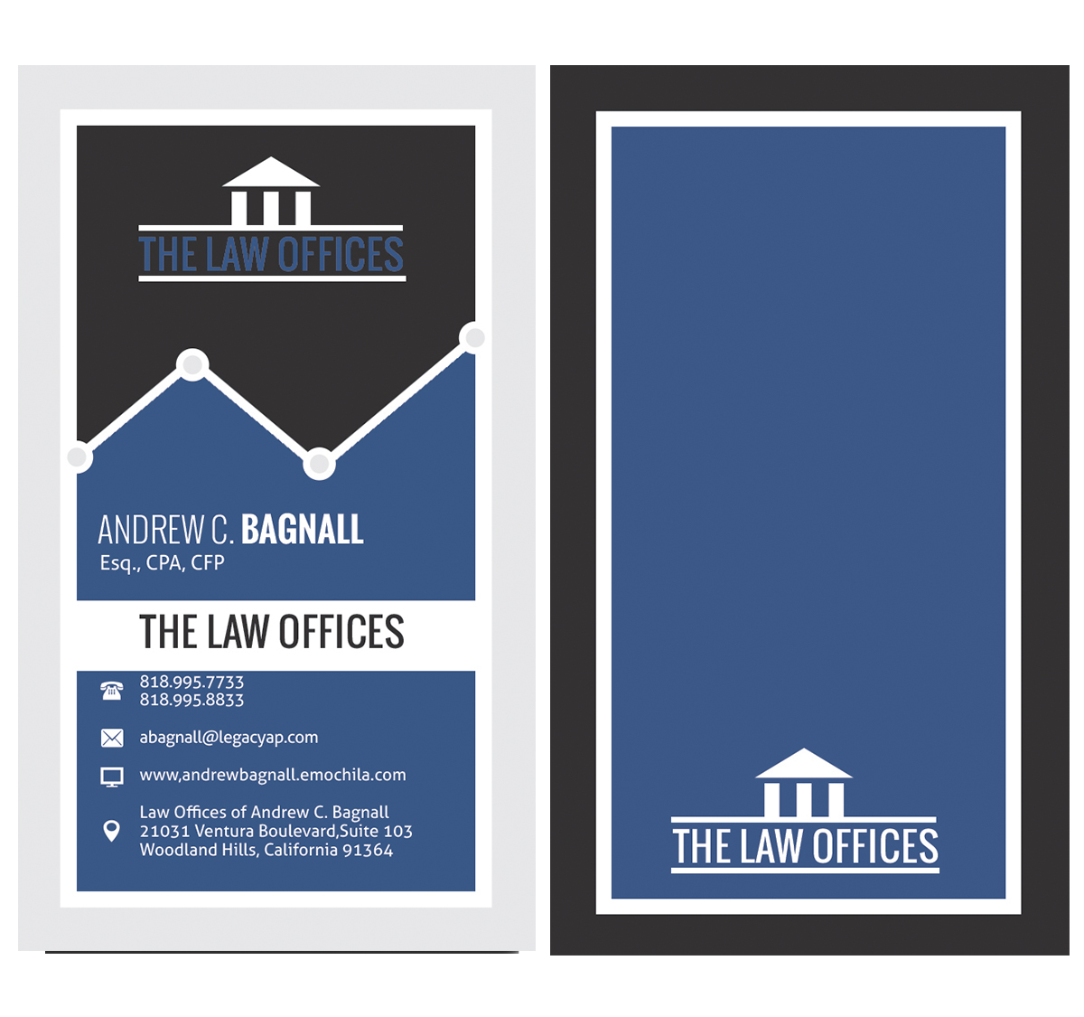 Business Card Design by SlidesDoc for Law Offices of Andrew C. Bagnall | Design #3093885