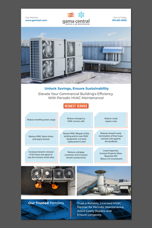 Flyer Design by Adi GFX for Gama Central Heating & Air Conditioning | Design: #31616230