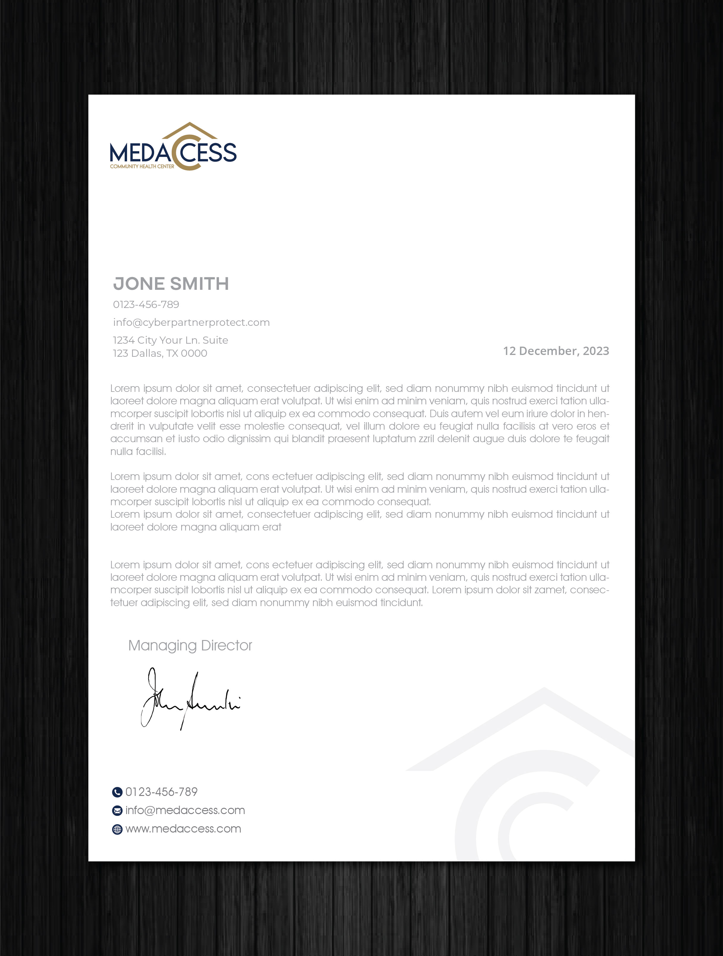 Letterhead Design by artbitin for this project | Design #31560311