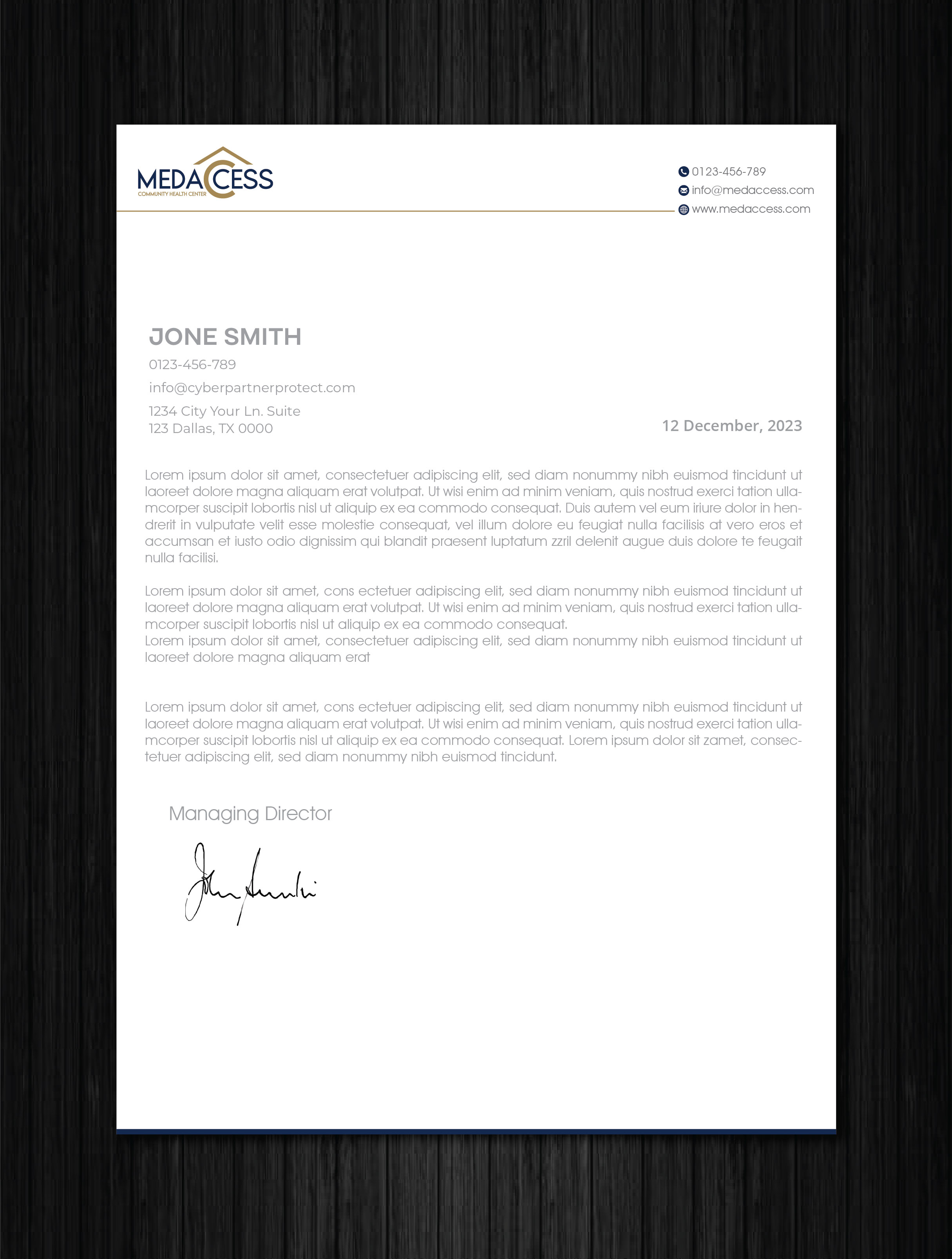 Letterhead Design by artbitin for this project | Design #31560312