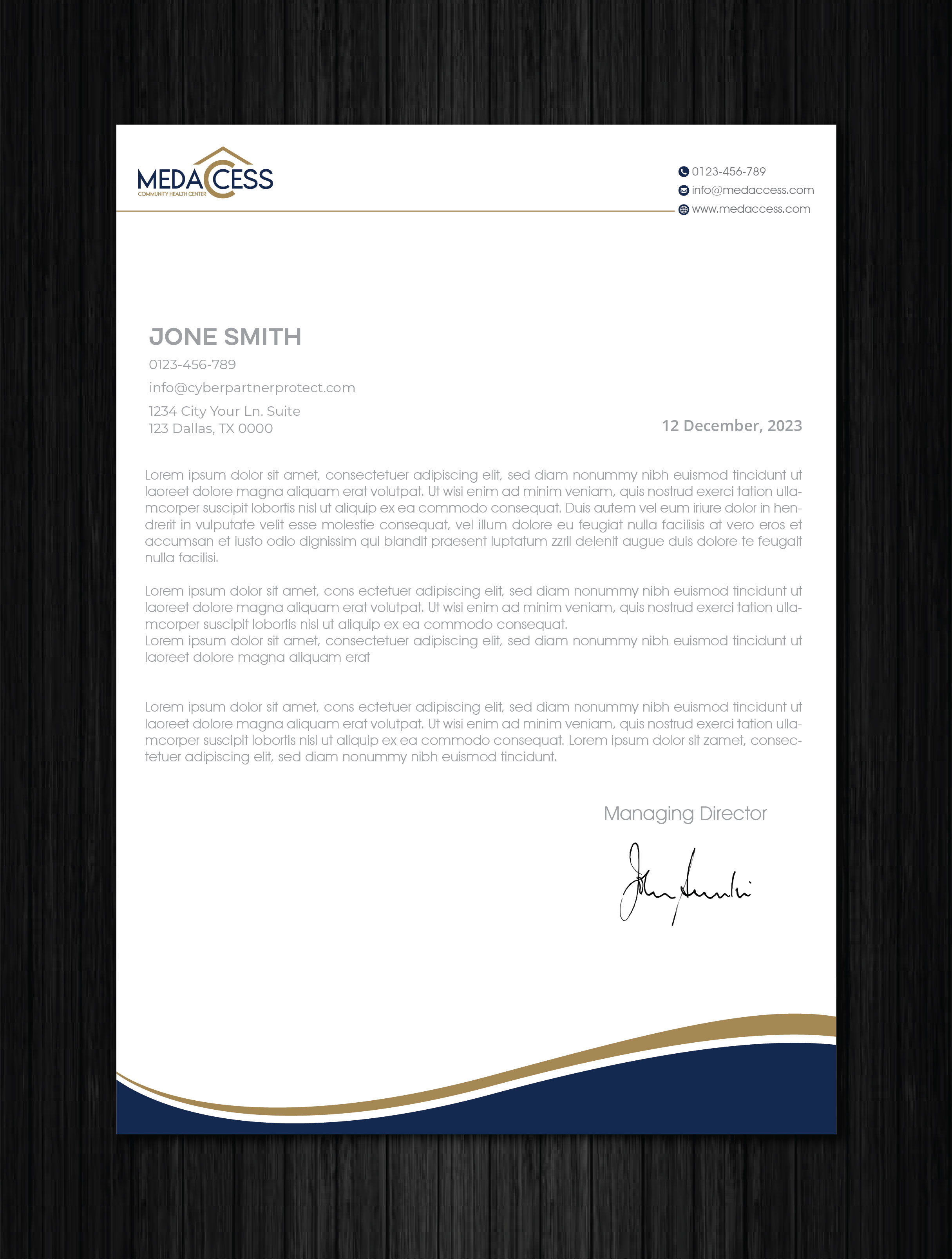 Letterhead Design by artbitin for this project | Design #31560313