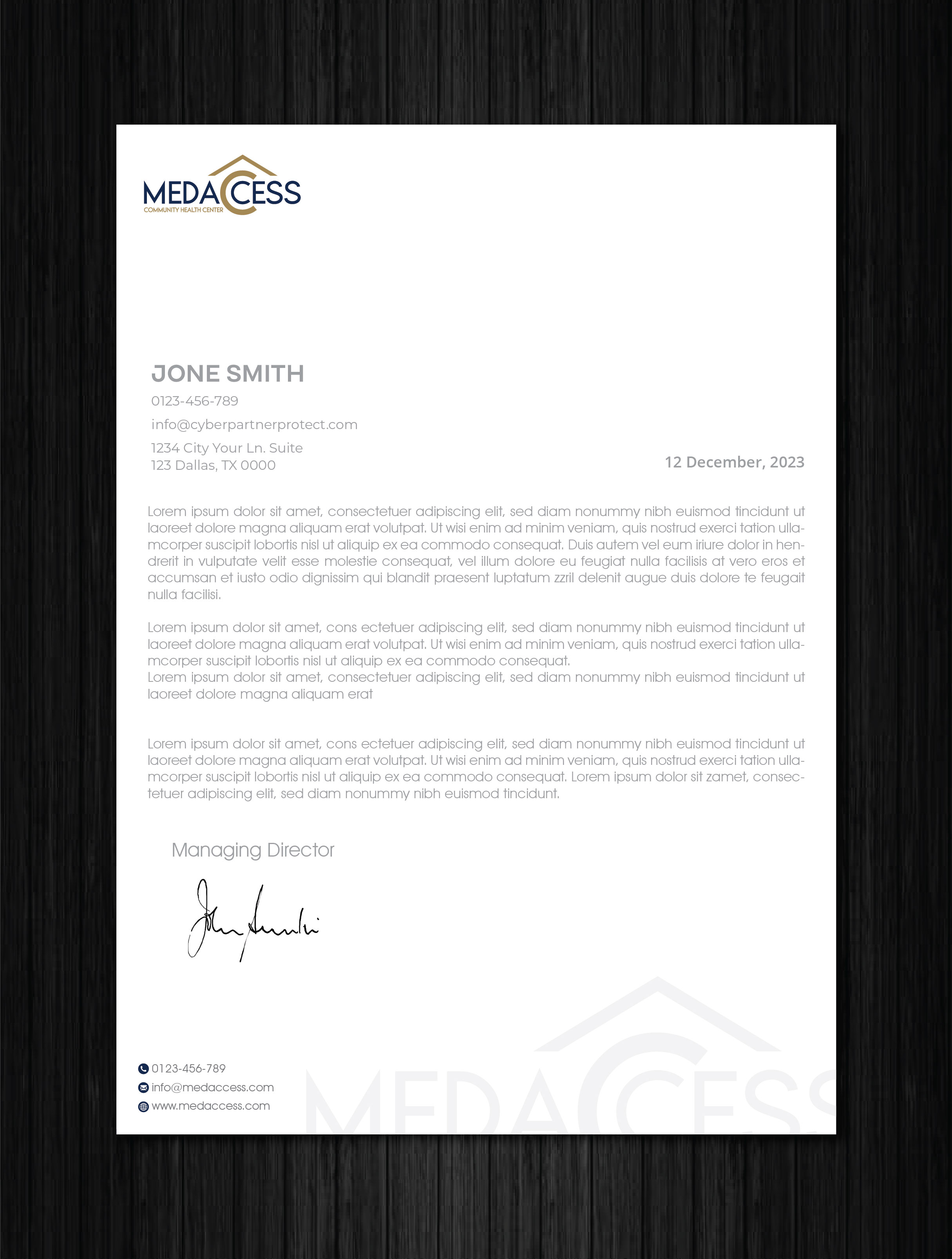 Letterhead Design by artbitin for this project | Design #31560315