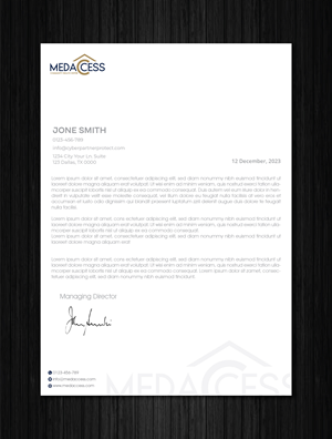 Letterhead Design by artbitin for this project | Design: #31560315