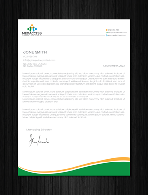 Letterhead Design by artbitin for this project | Design: #31560320