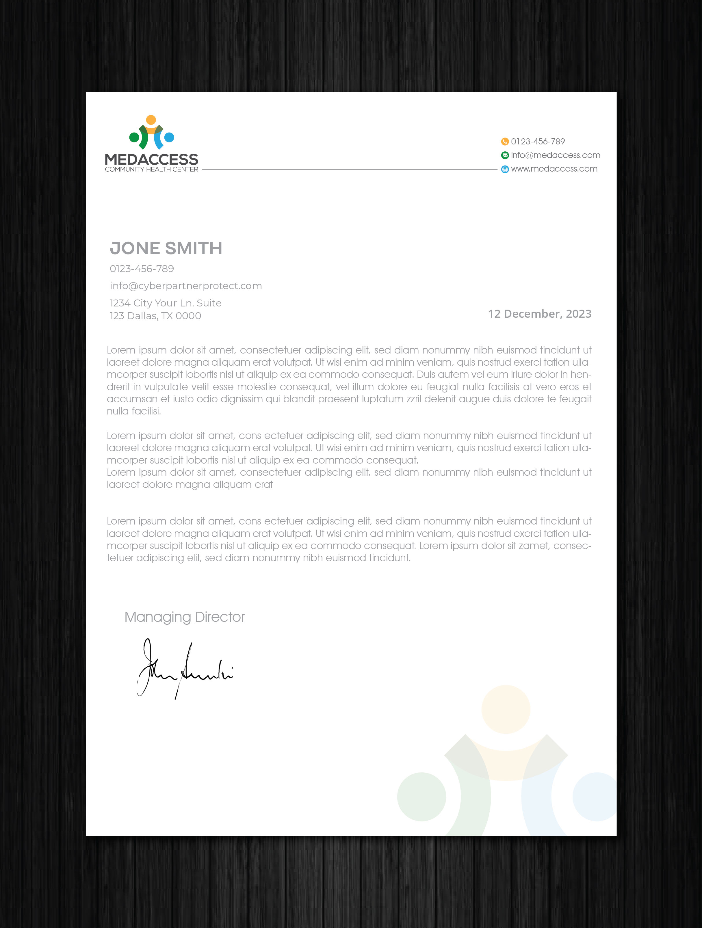 Letterhead Design by artbitin for this project | Design: #31560322