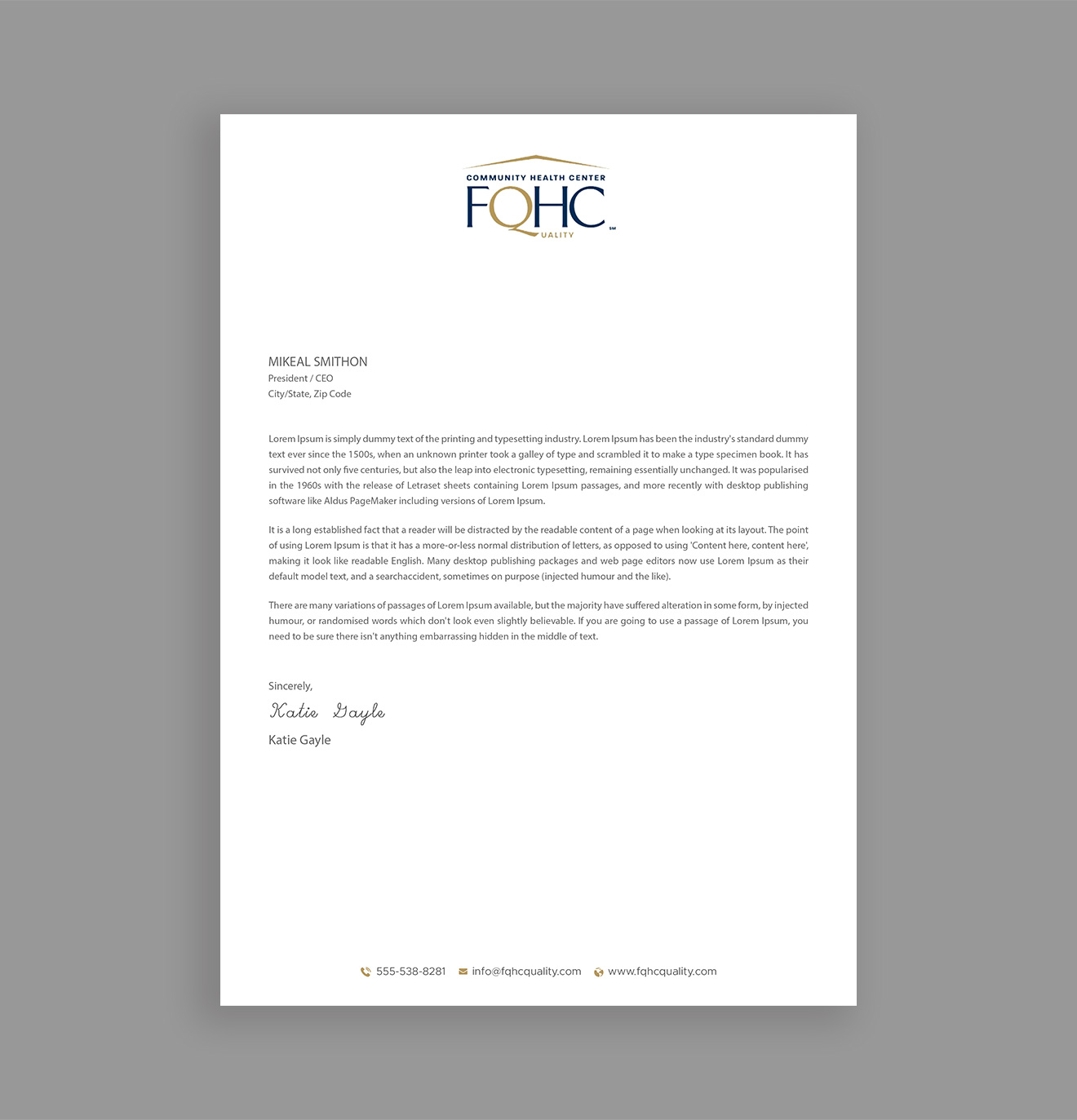 Letterhead Design by DesignShout for this project | Design #31583788