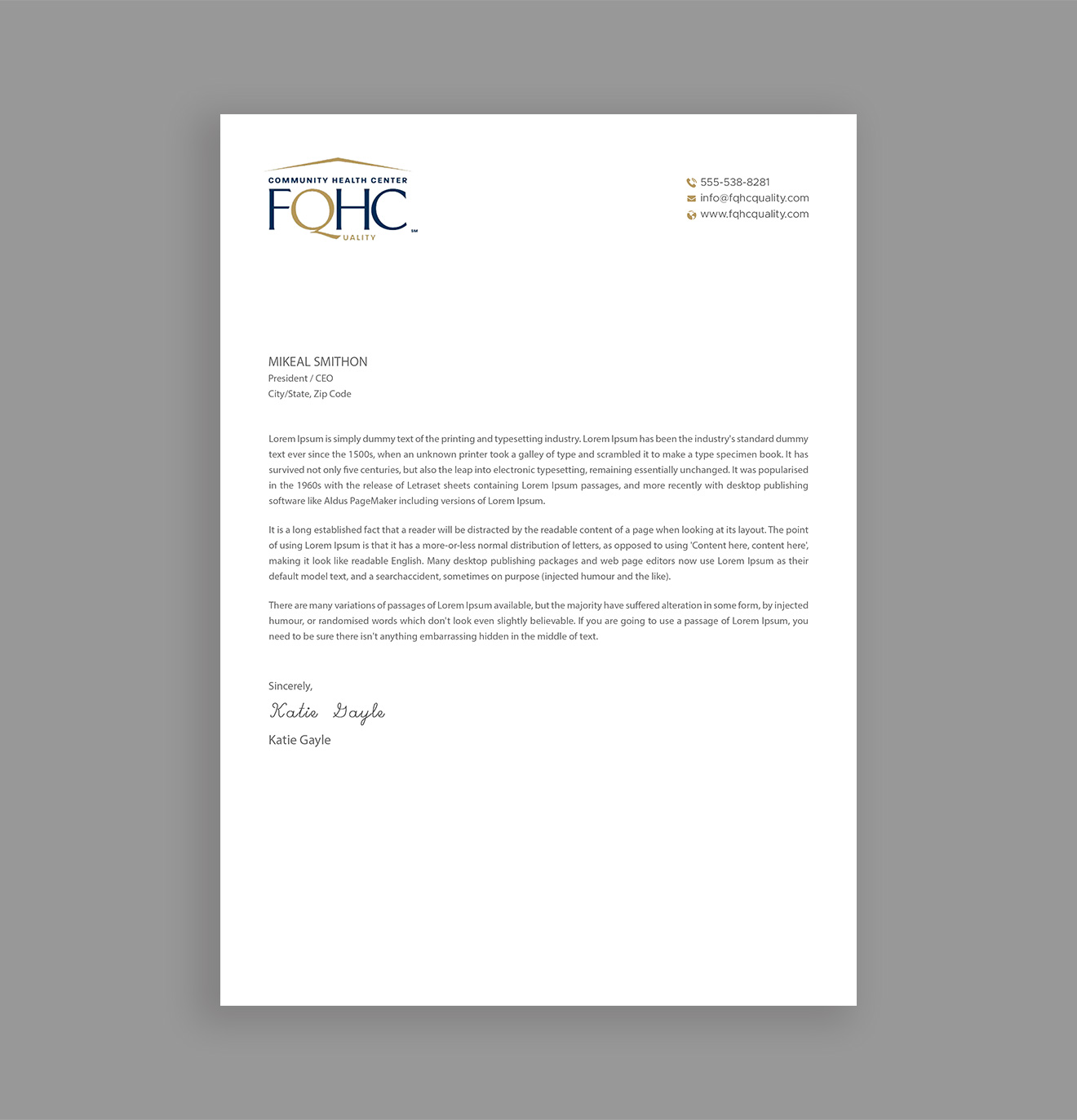 Letterhead Design by DesignShout for this project | Design #31583838