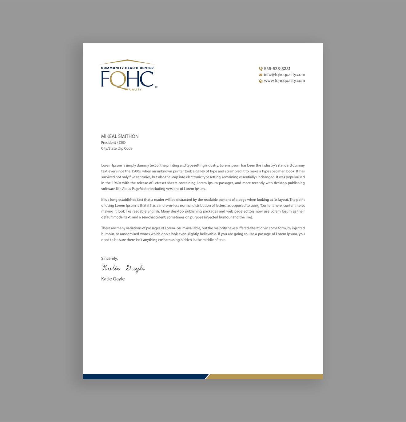 Letterhead Design by DesignShout for this project | Design #31583839