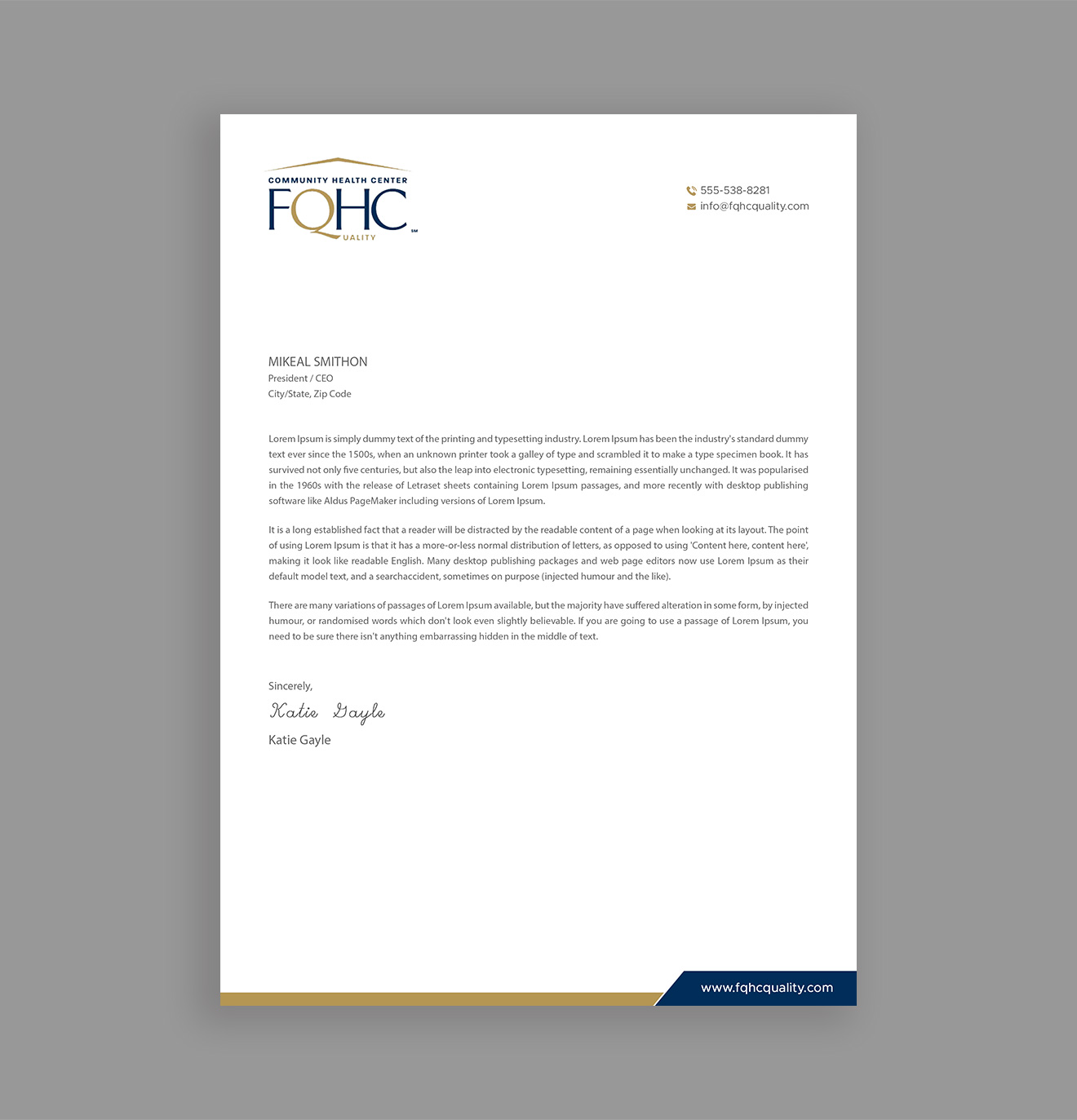 Letterhead Design by DesignShout for this project | Design #31583898