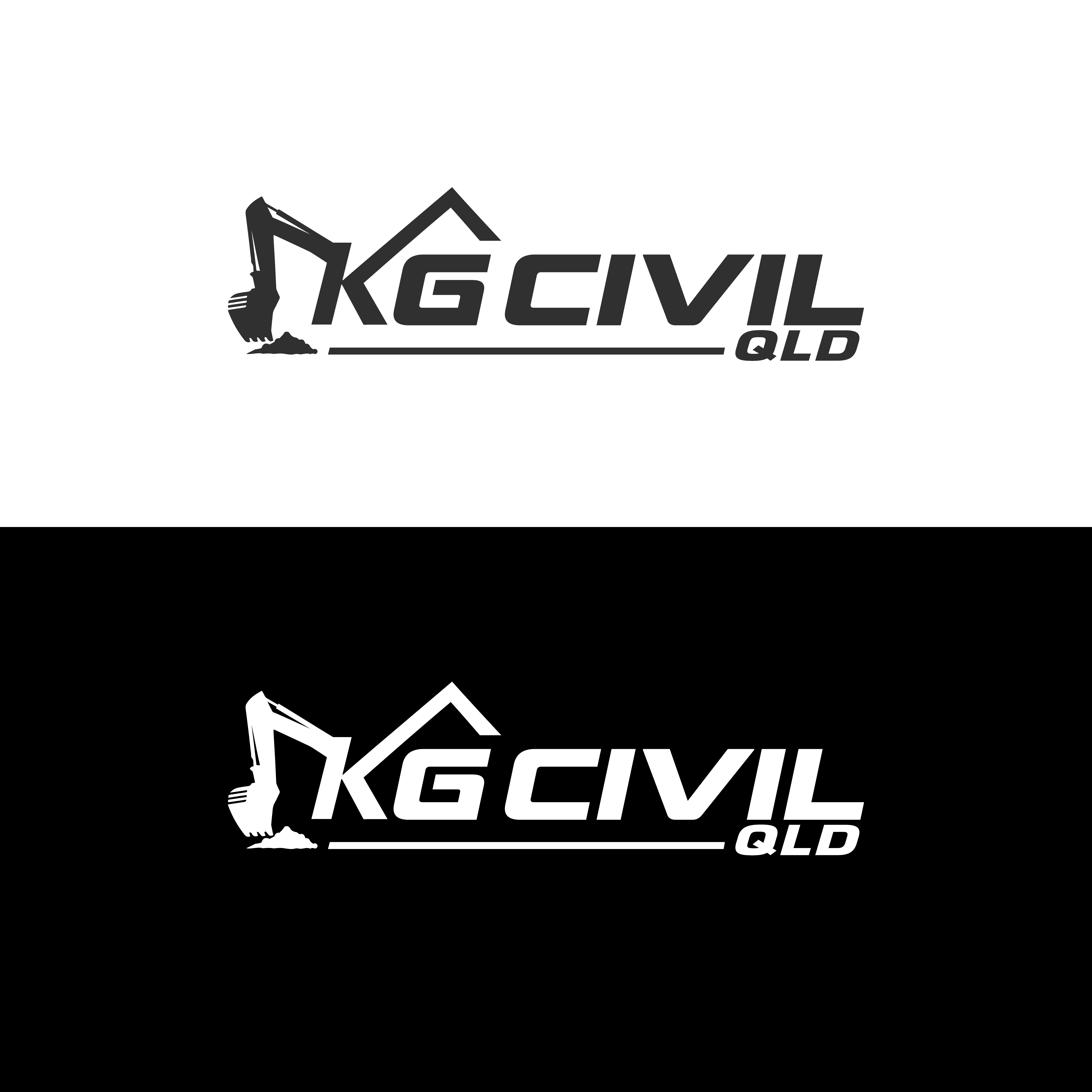 Logo Design by M Art & Design for KG CIVIL QLD | Design #31546101